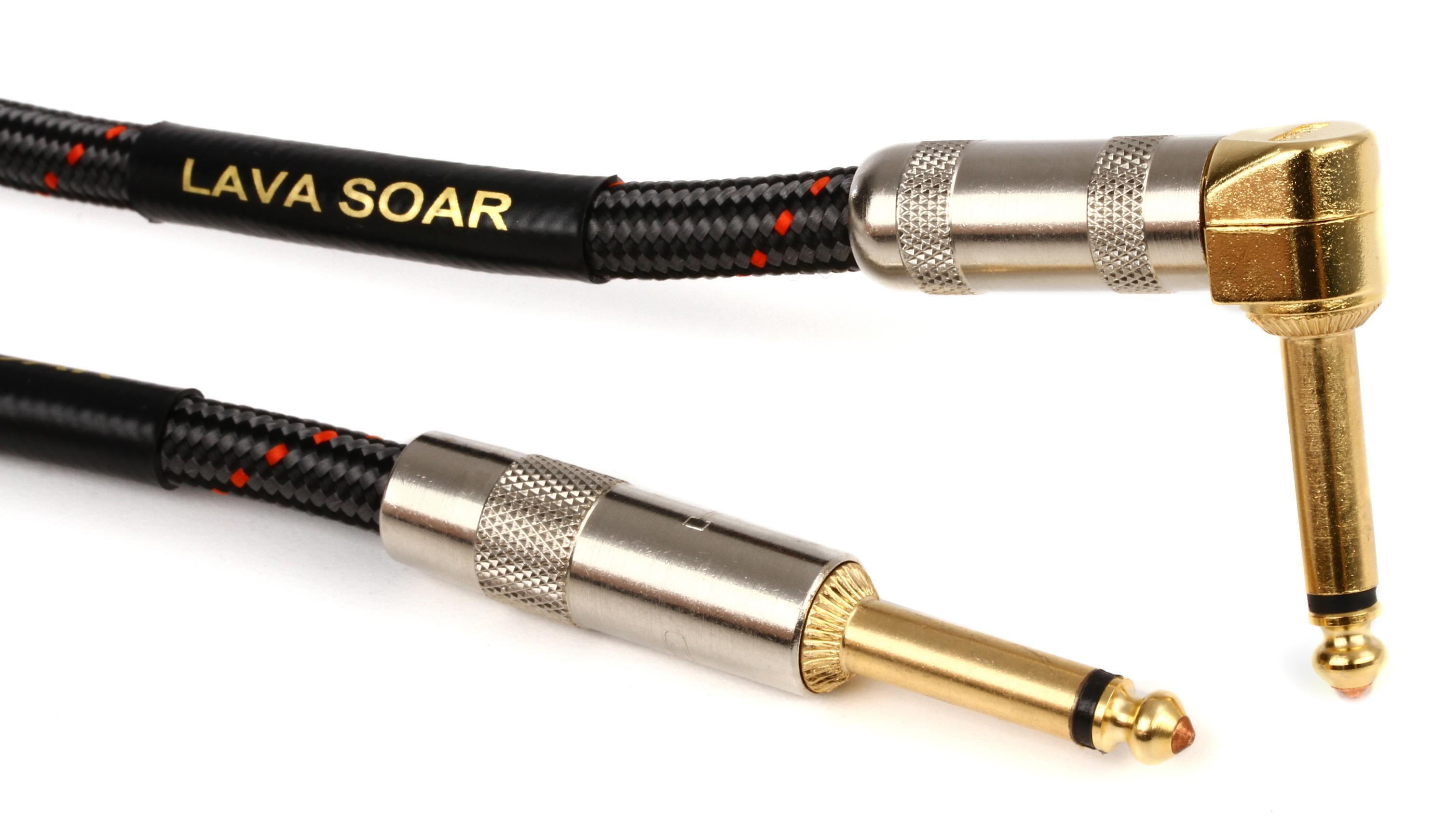 Photo of Lava Cable LCSR25R Soar Straight to Right Angle Instrument Cable - 25 foot