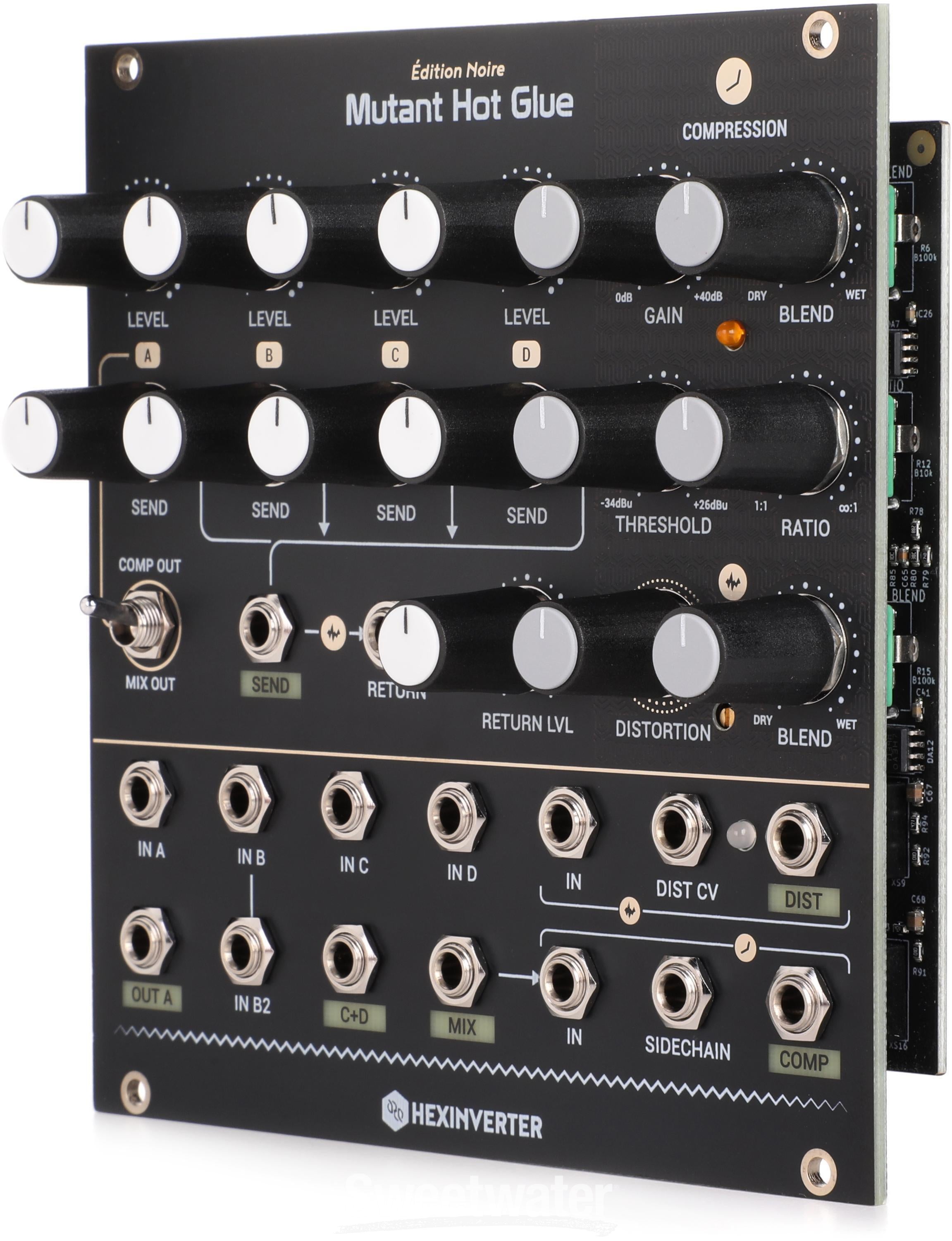 Hexinverter Mutant Hot Glue ミキサーモジュール Erica Synths Hexinverter Mutant Hot Glue 4-channel Effects