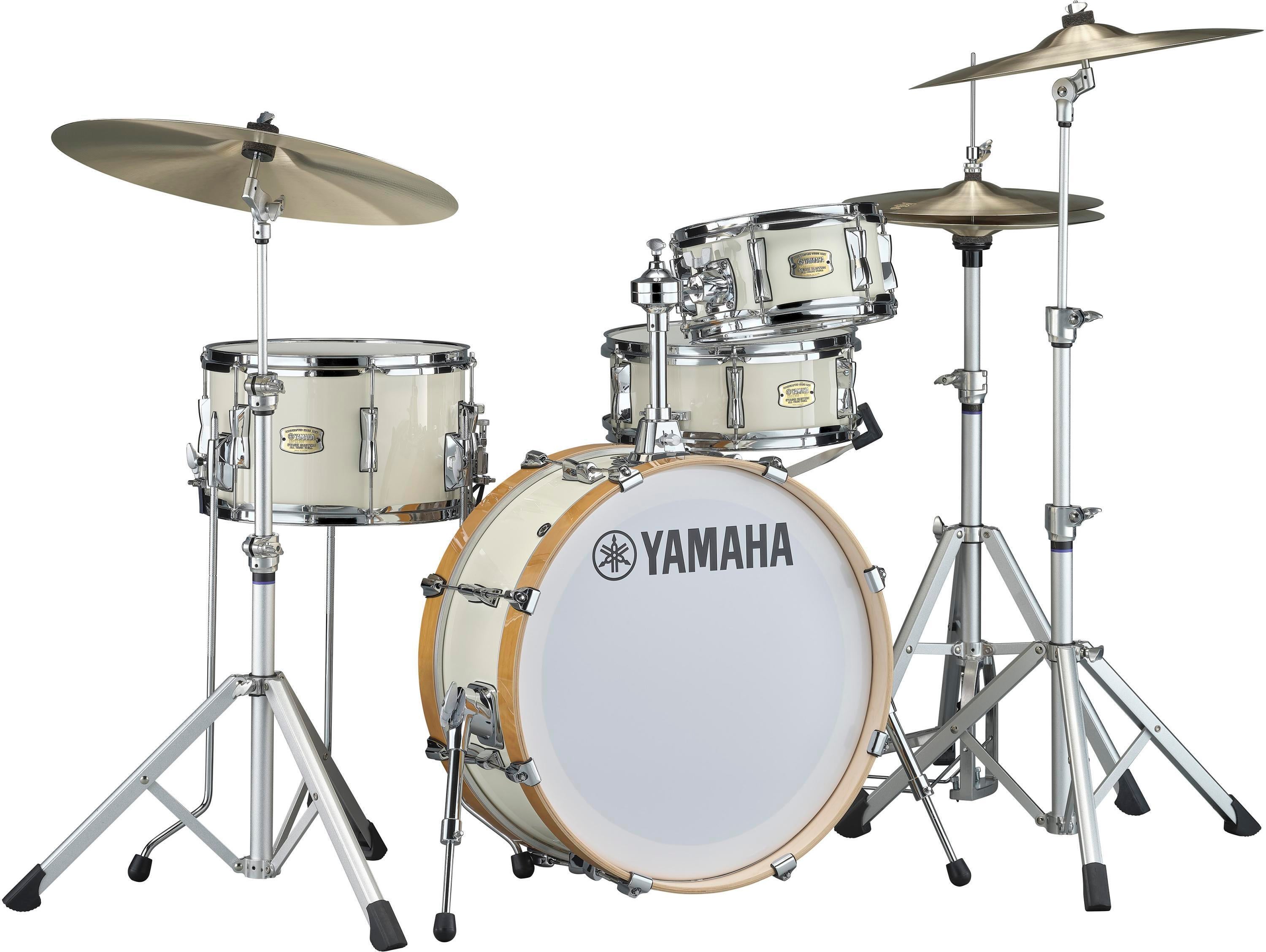 Yamaha SBP0F4H Stage Custom Hip 4-piece Shell Pack - Classic White