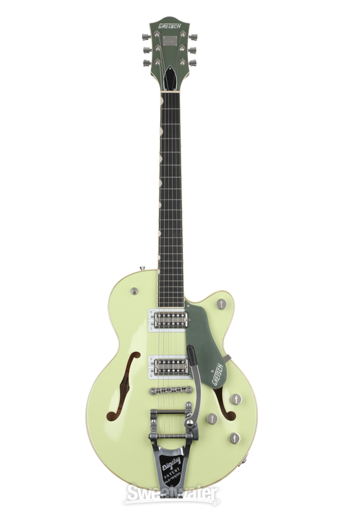 Gretsch G6659T 2Tone Smoke Green 美品 Gretsch G6659T Broadkaster Jr. - Two Tone Smoke Green