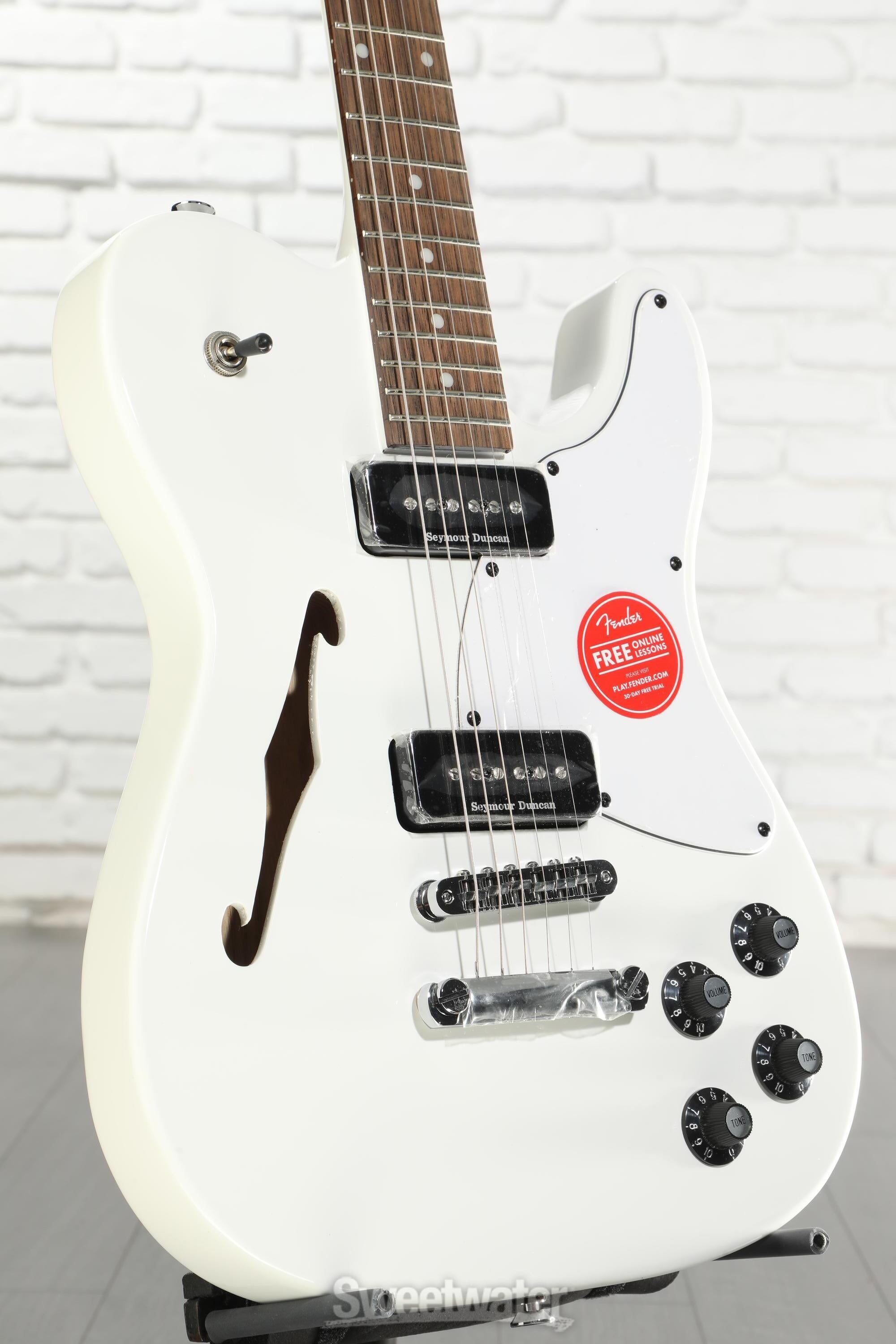 Fender Jim Adkins JA-90 Telecaster Thinline - White | Sweetwater