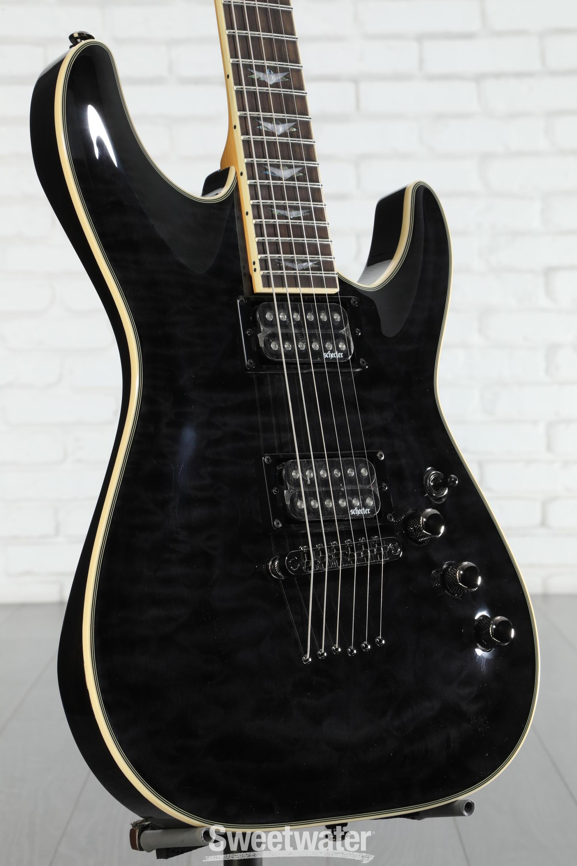 Schecter Omen Extreme-6 Electric Guitar - See-Thru Black | Sweetwater