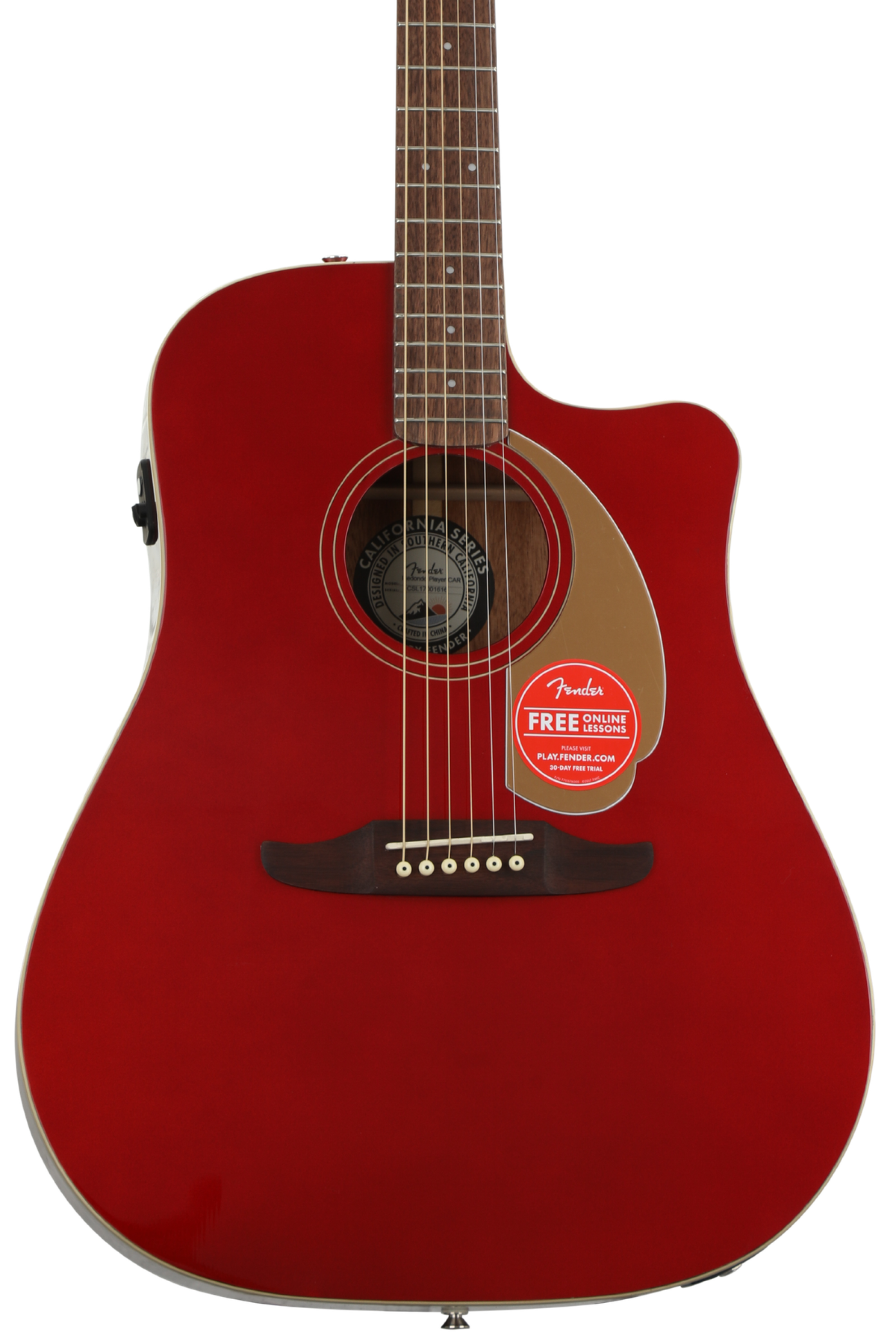 Fender Redondo Player - Candy Apple Red | Sweetwater