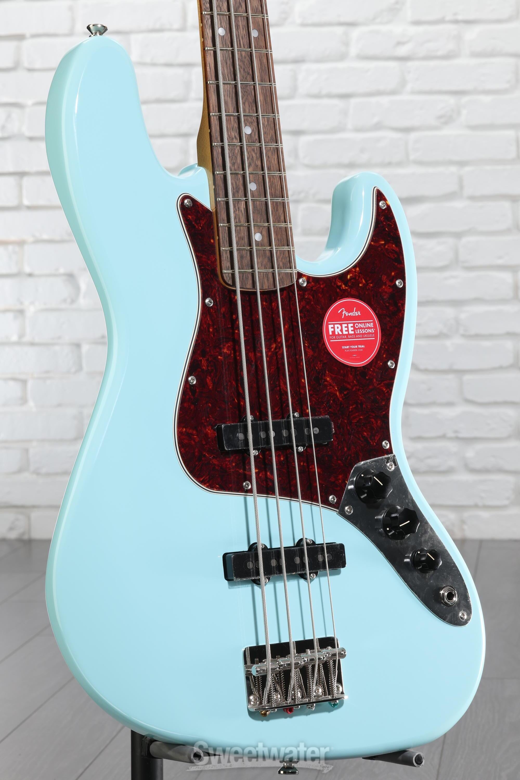 Squier Classic Vibe '60s Jazz Bass - Daphne Blue | Sweetwater
