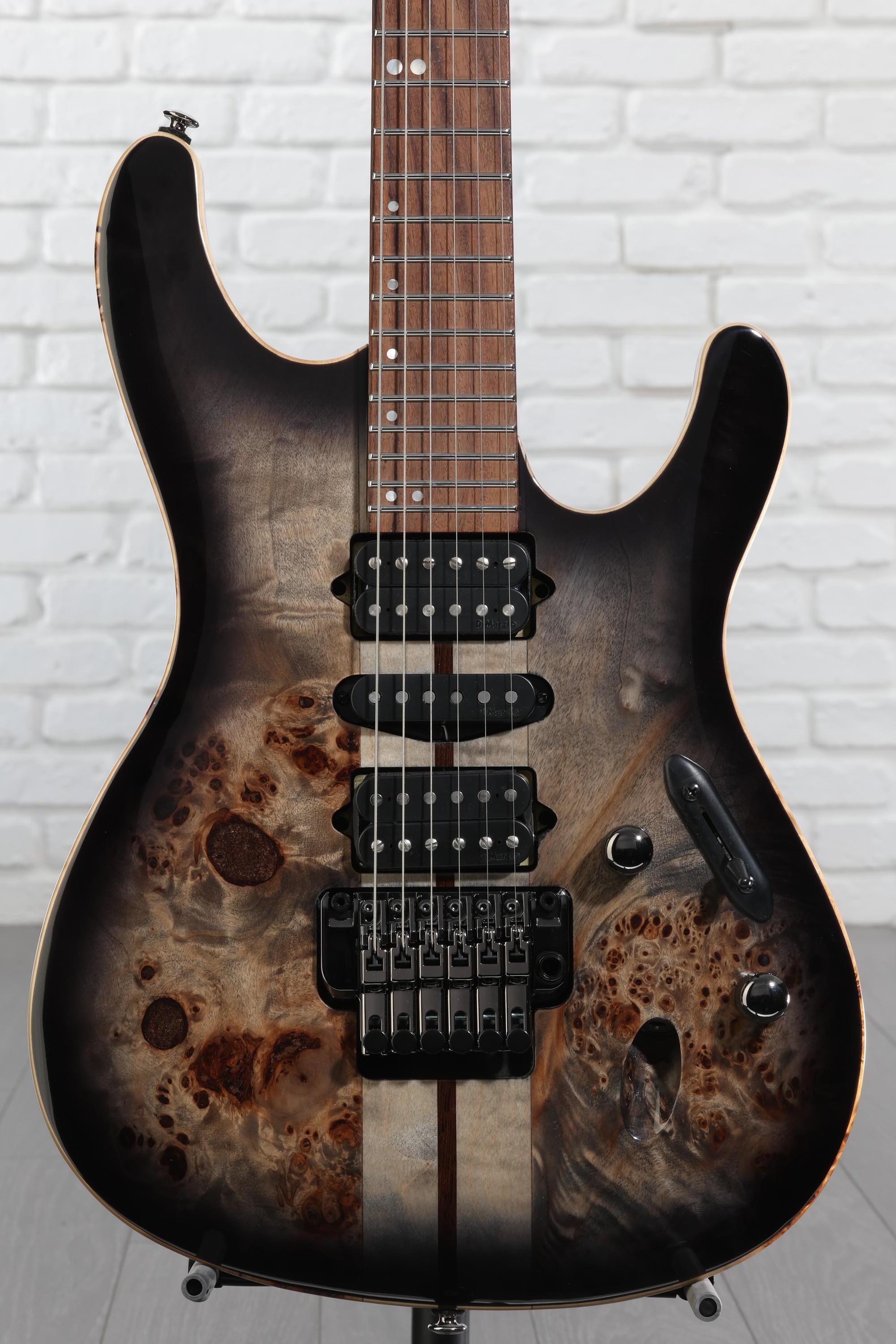 Ibanez Premium S1070PBZ Electric Guitar - Charcoal Black Burst