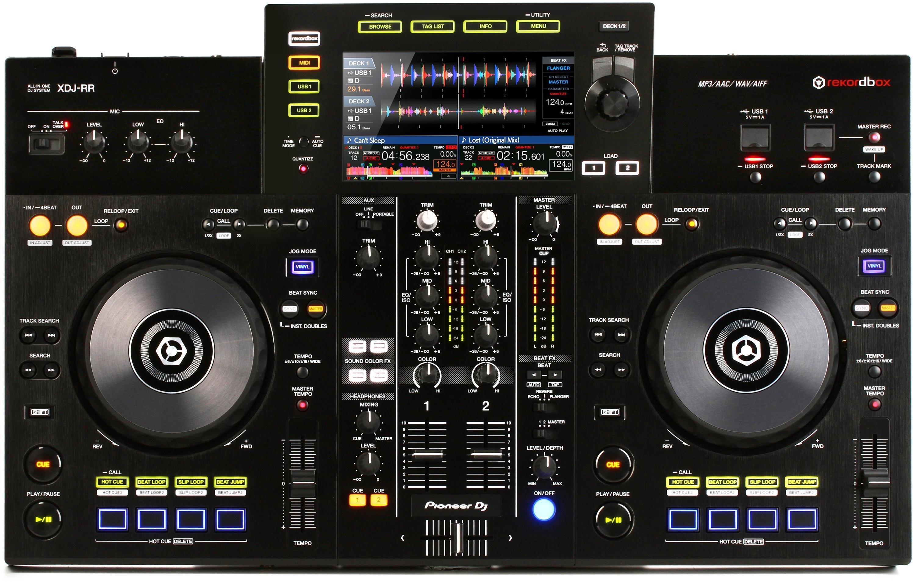 Pioneer DJ XDJ-RR Digital DJ System and Headphones