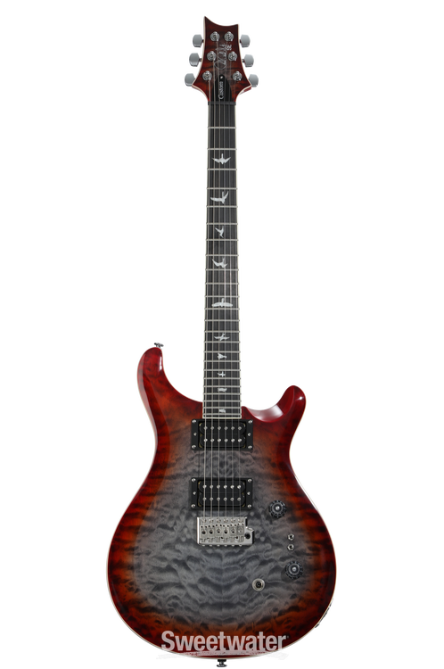PRS SE Custom24 ギター PRS SE Custom 24-08 Quilt Electric Guitar - Charcoal Cherry