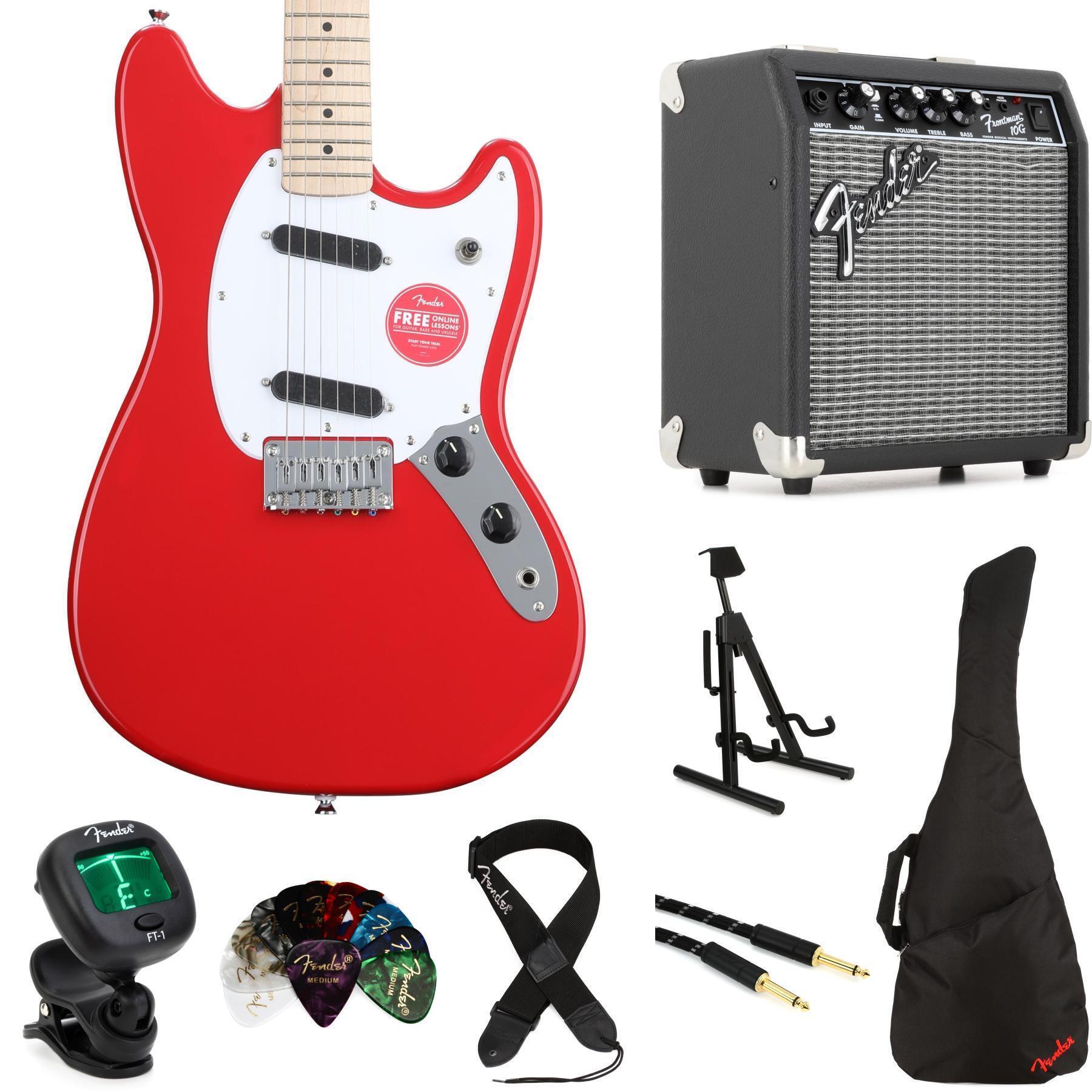 美品 Fender SQUIER SONIC™ MUSTANG Red Squier Sonic Mustang Torino Red – Chicago Music Exchange