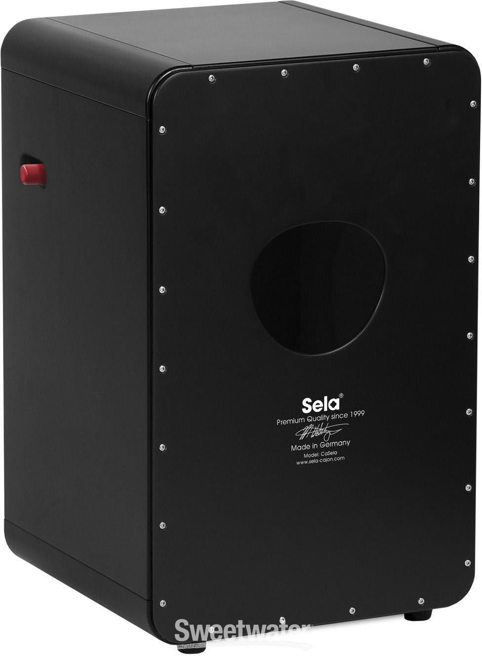 SERA カホン Casela Sela CaSela Pro Snare Cajon - Black/Dark Nut | Sweetwater