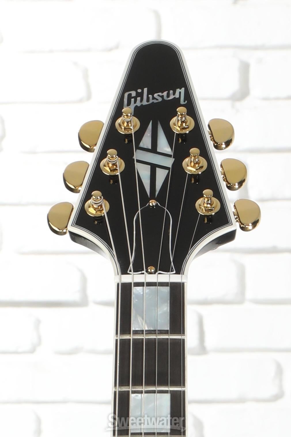 Gibson Custom Flying V Custom Electric Guitar - Ebony, Ebony