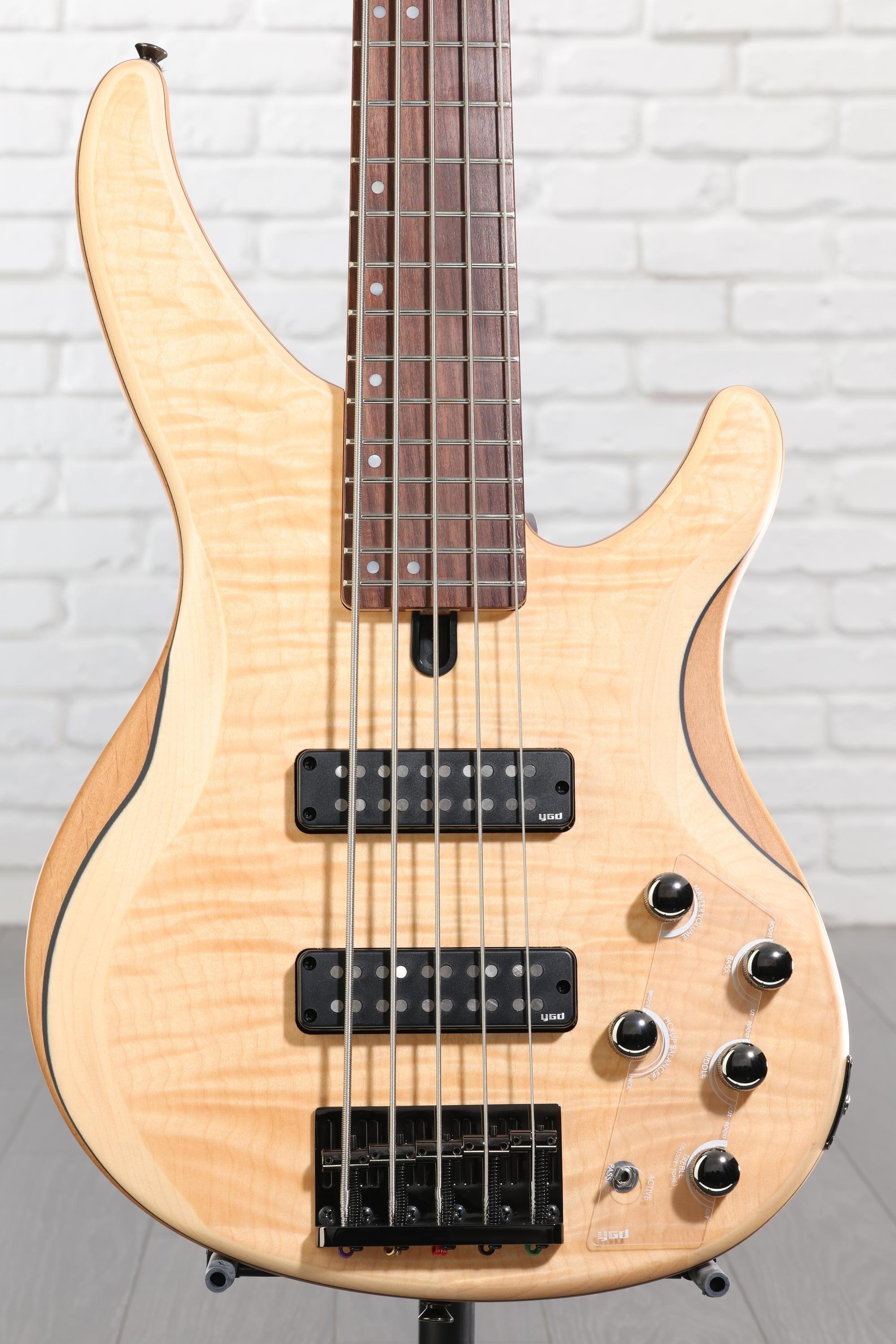 Yamaha TRBX605FM 5-string Bass Guitar - Natural Satin | Sweetwater