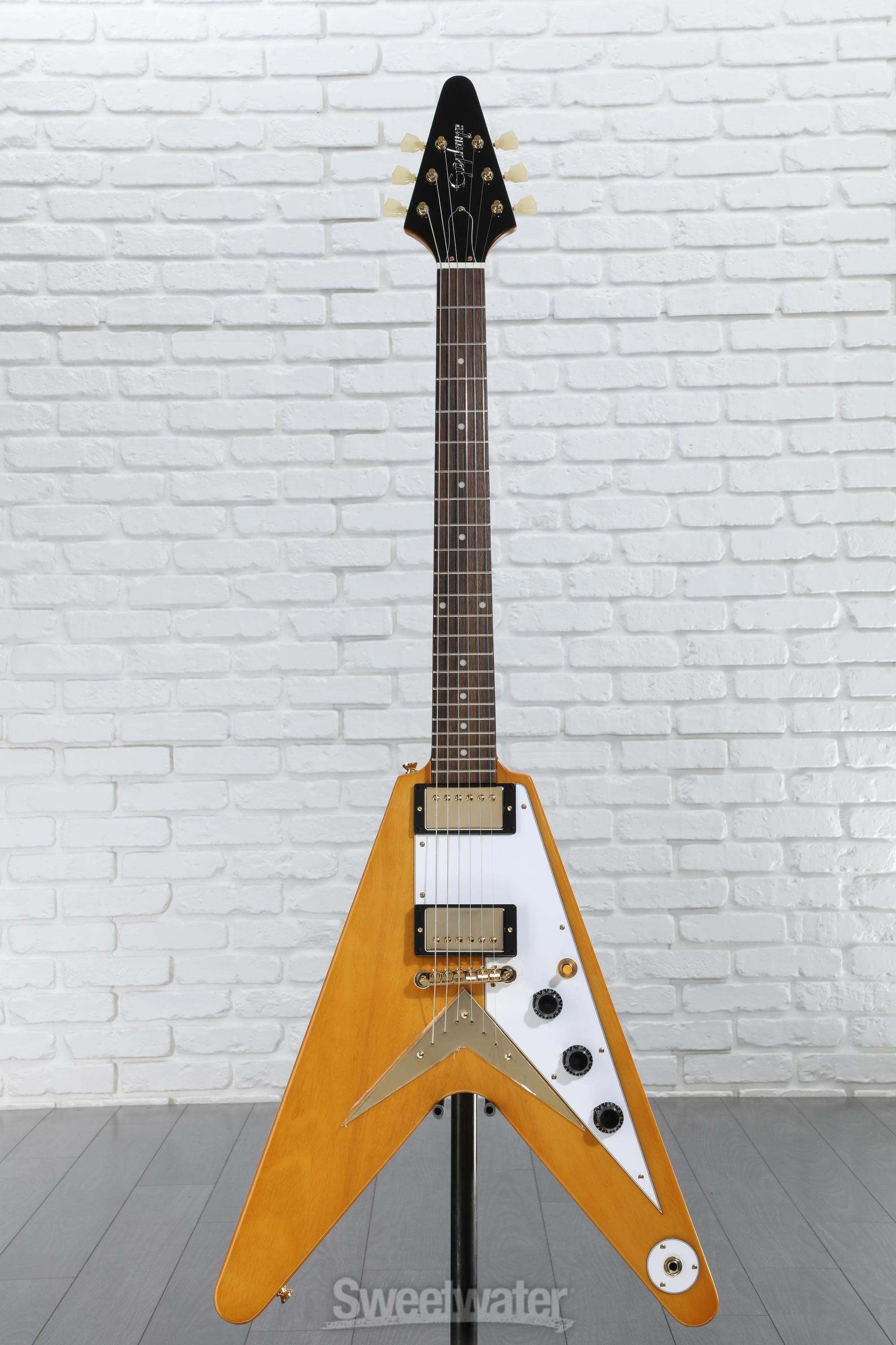 Epiphone 1958 Korina Flying V Electric Guitar - Natural
