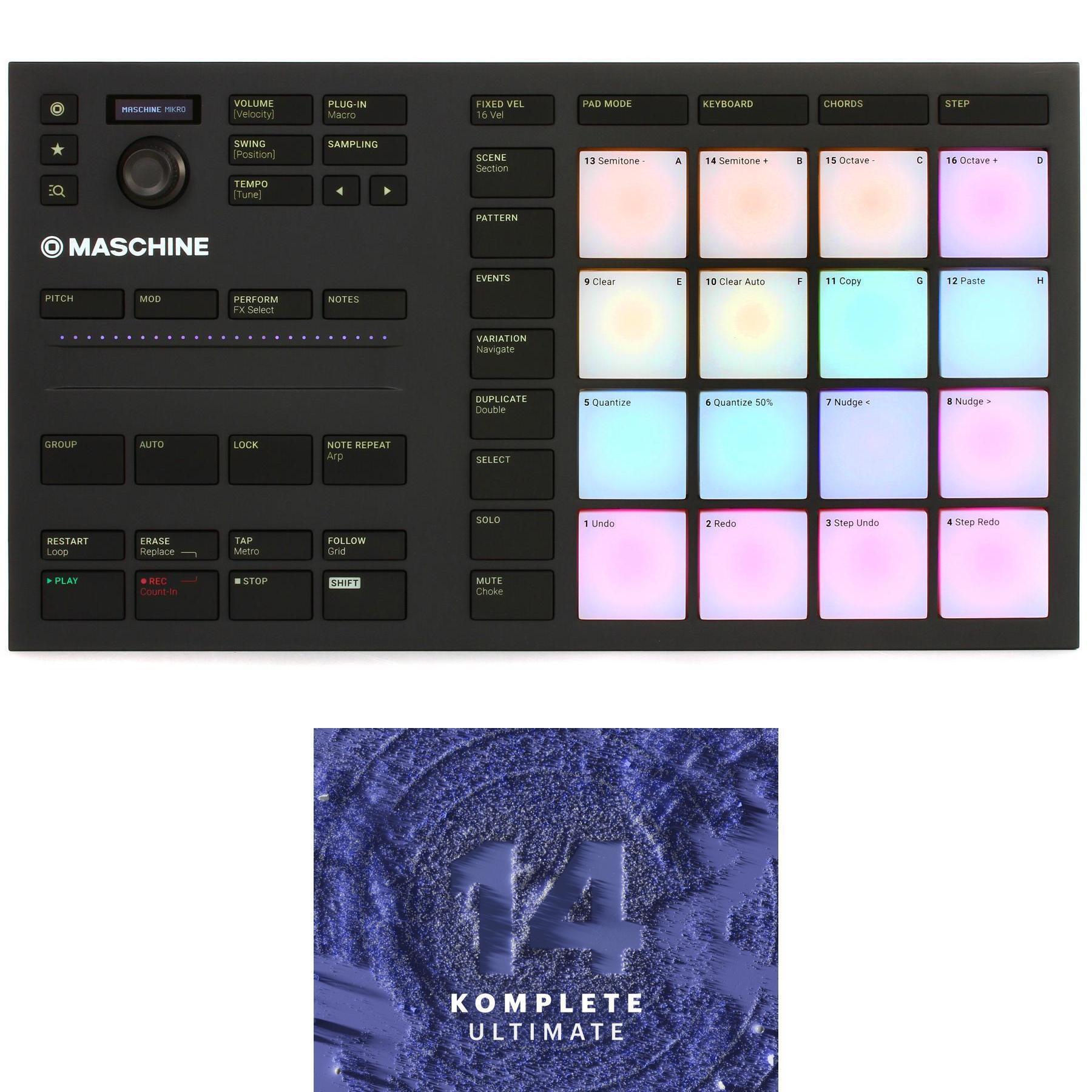 Native Instruments Maschine Mikro MK3 Production and Performance System  with Komplete Ultimate