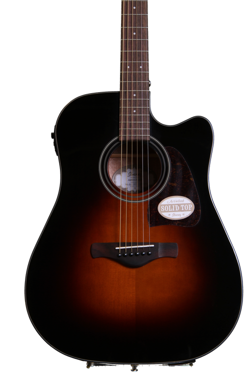 ギター Ibanez Artwood AW1010C Ibanez Artwood AW-100 6 String Rosewood Fretboard Acoustic Guitar