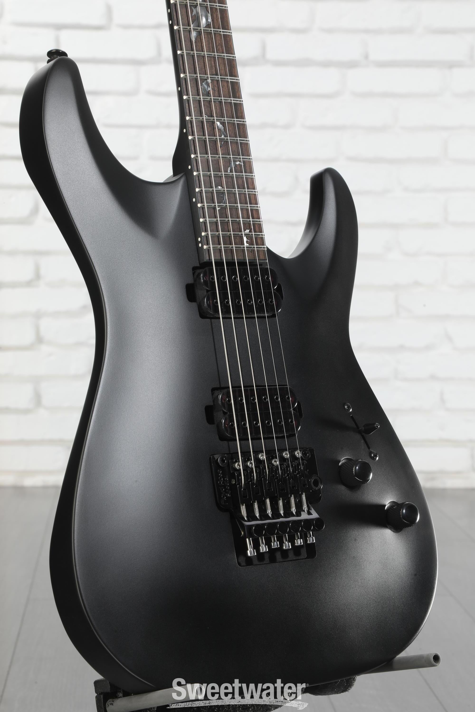 Schecter Damien-6 FR SBK Electric Guitar - Satin Black | Sweetwater