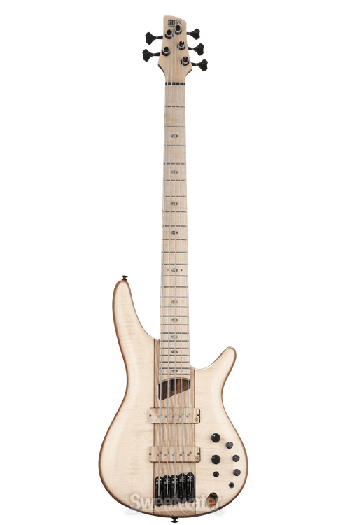 Ibanez Premium SR5FMDX2 5-string Bass Guitar - Natural Low