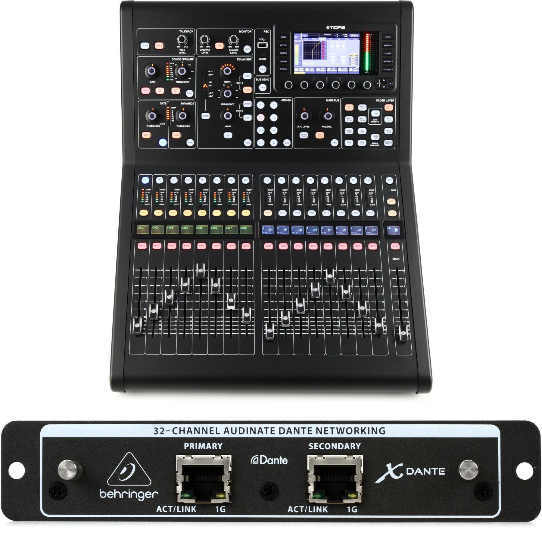 Midas M32R LIVE 40-channel Digital Mixer - Dante Bundle | Sweetwater