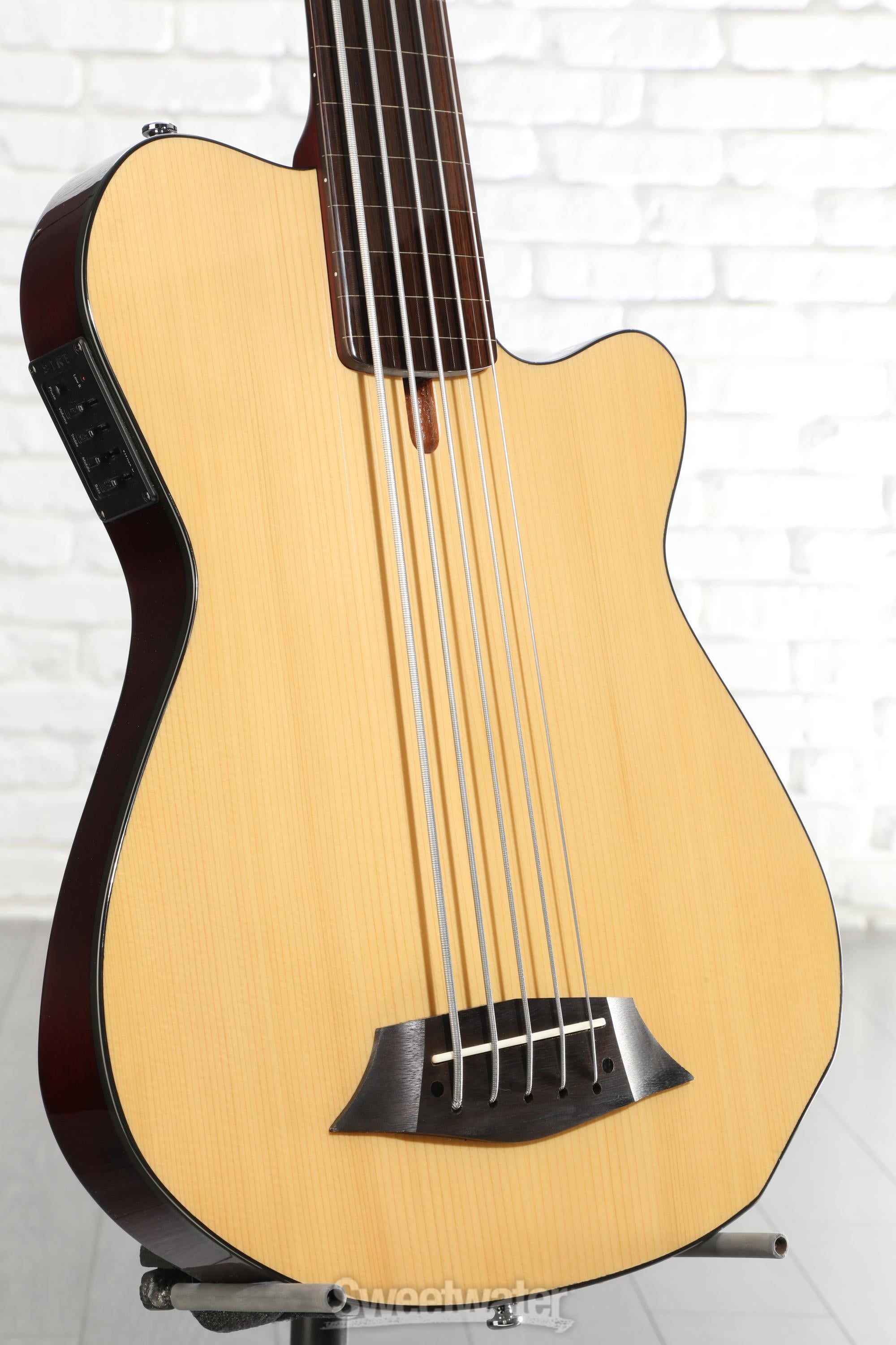 Photo of Sire Marcus Miller GB5 5-string Fretless Bass Guitar - Natural