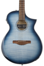 Photo of Ibanez AEWC400 Acoustic-Electric Guitar - Indigo Blue Burst High Gloss