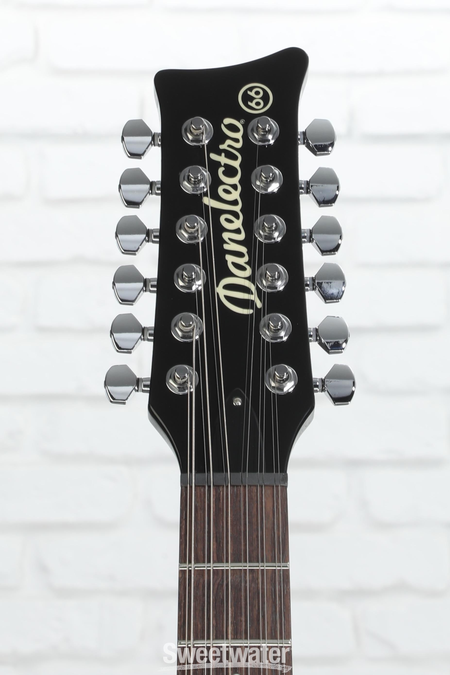 Danelectro 66-12, 12-string Electric Guitar - Limo Black