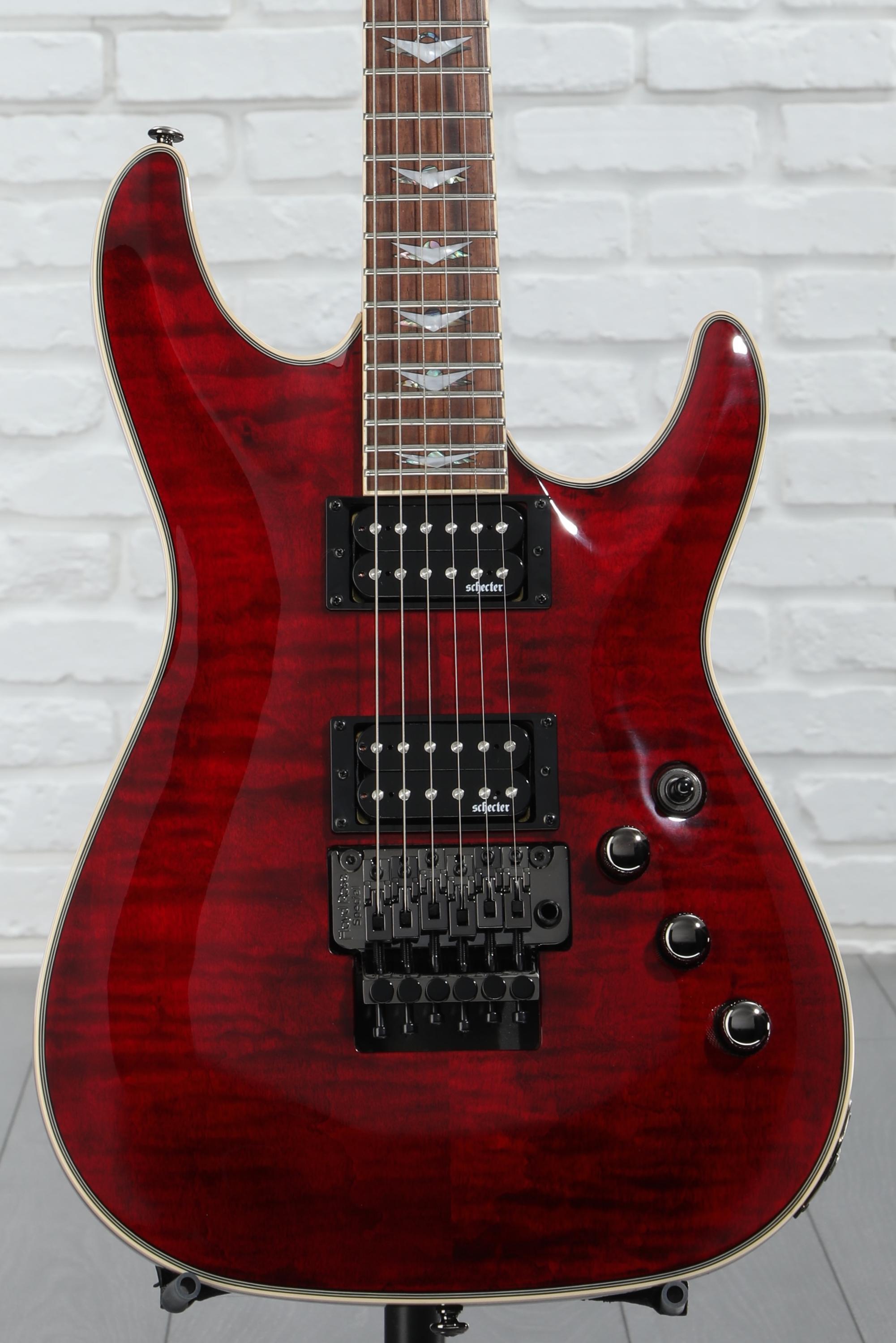 Schecter Omen Extreme-6 FR Electric Guitar - Black Cherry