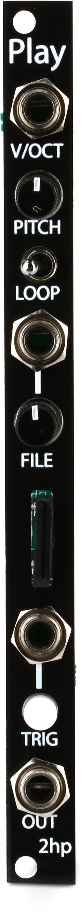 2HP Play Eurorack Sample Player Module - Black | Sweetwater