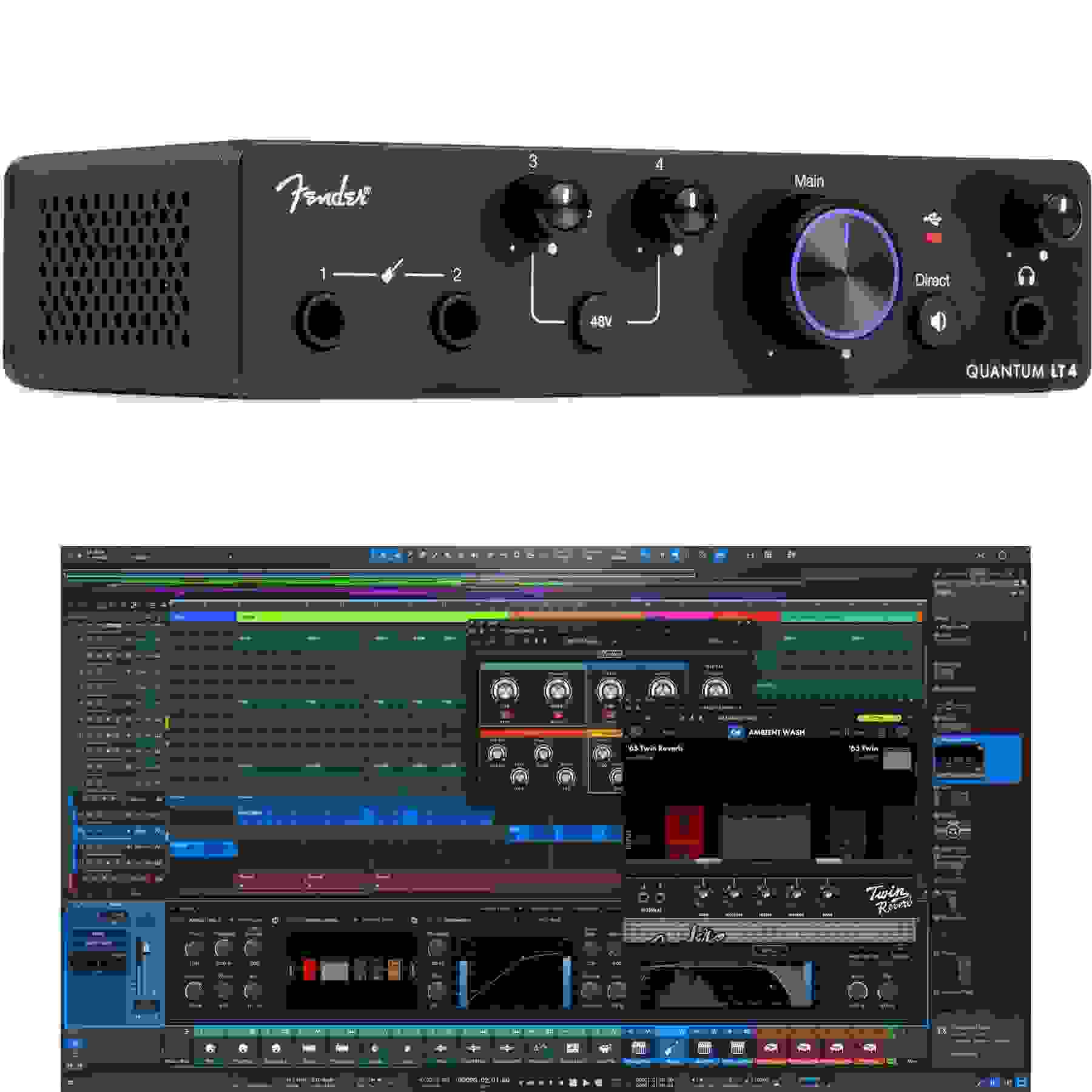 Fender Studio Quantum LT 4 USB-C Audio Interface with Studio Pro Subscription Upgrade