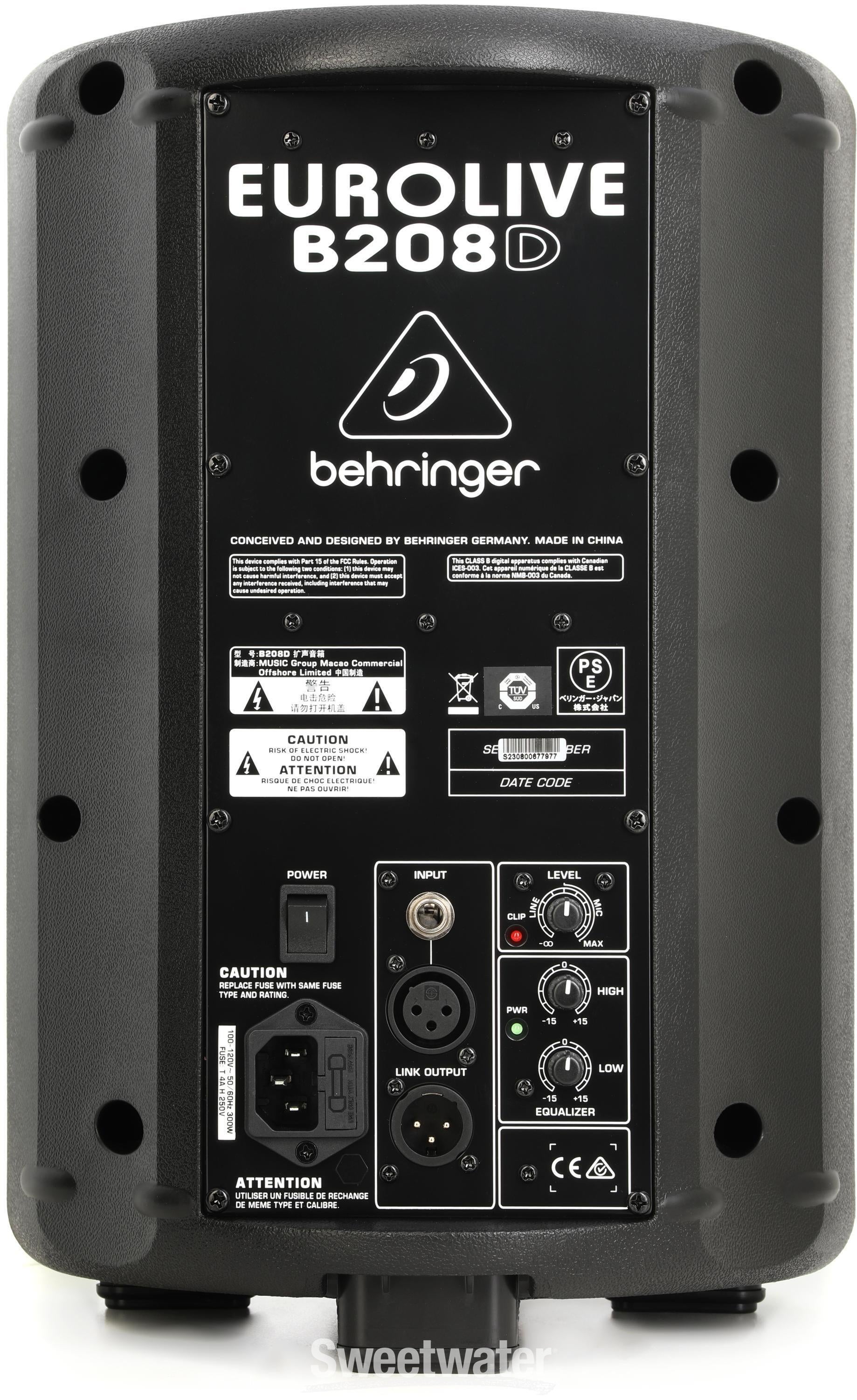 Behringer Eurolive B208D 200W 8 inch Powered Speaker