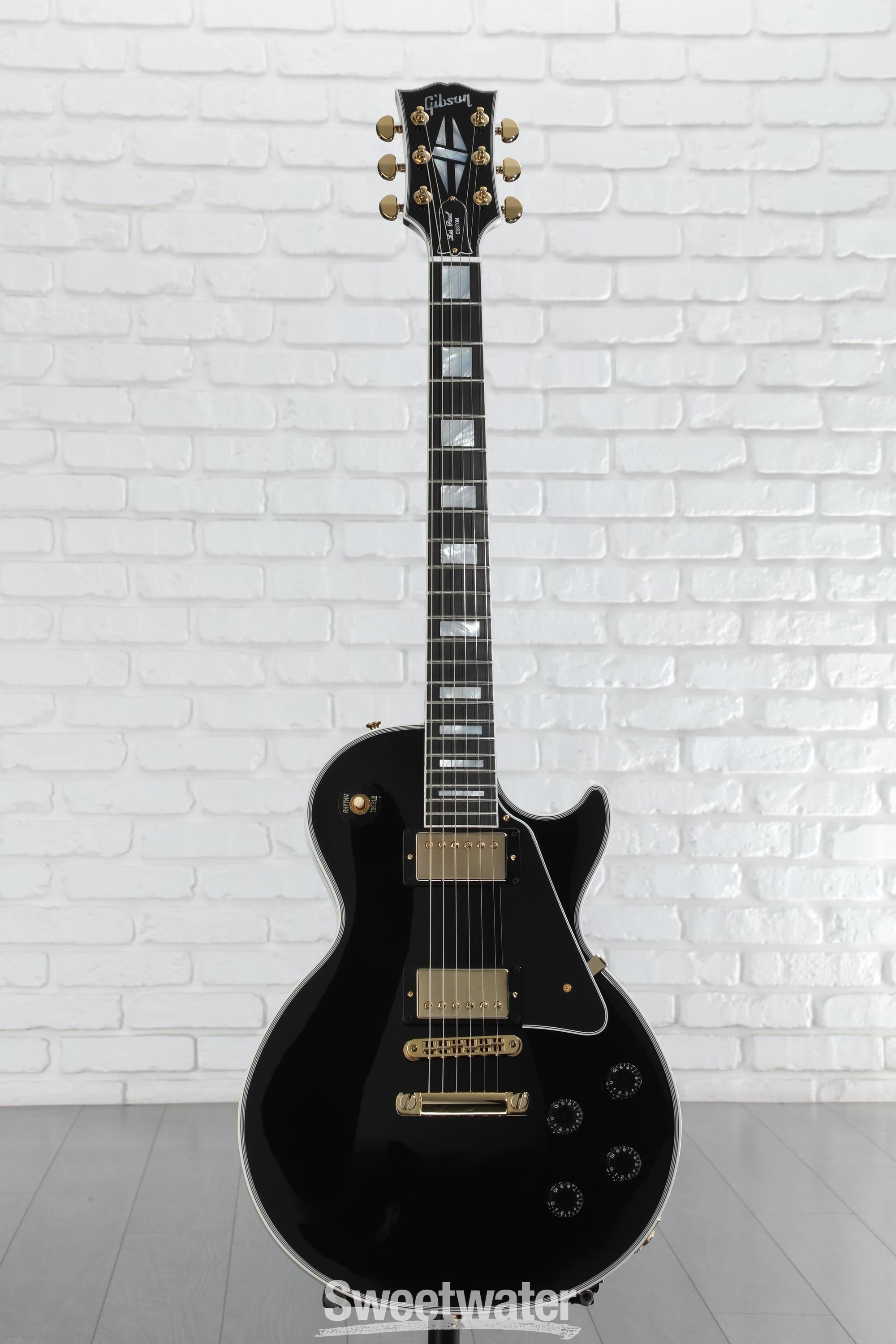 Gibson Custom Les Paul Custom Electric Guitar - Ebony, Ebony