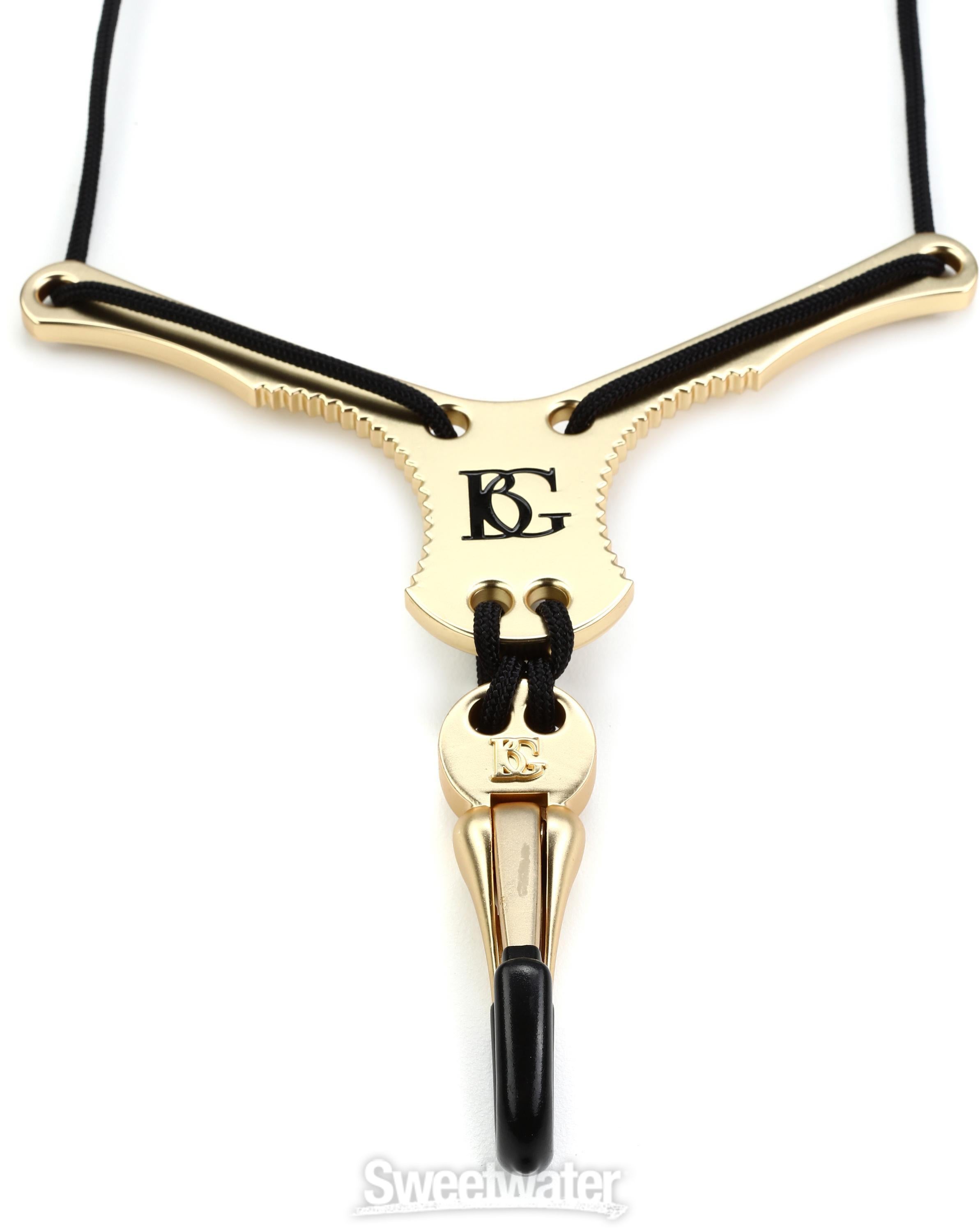 BG BGS72YMSH Leather Alto/Tenor Saxophone Zen Yoke Strap