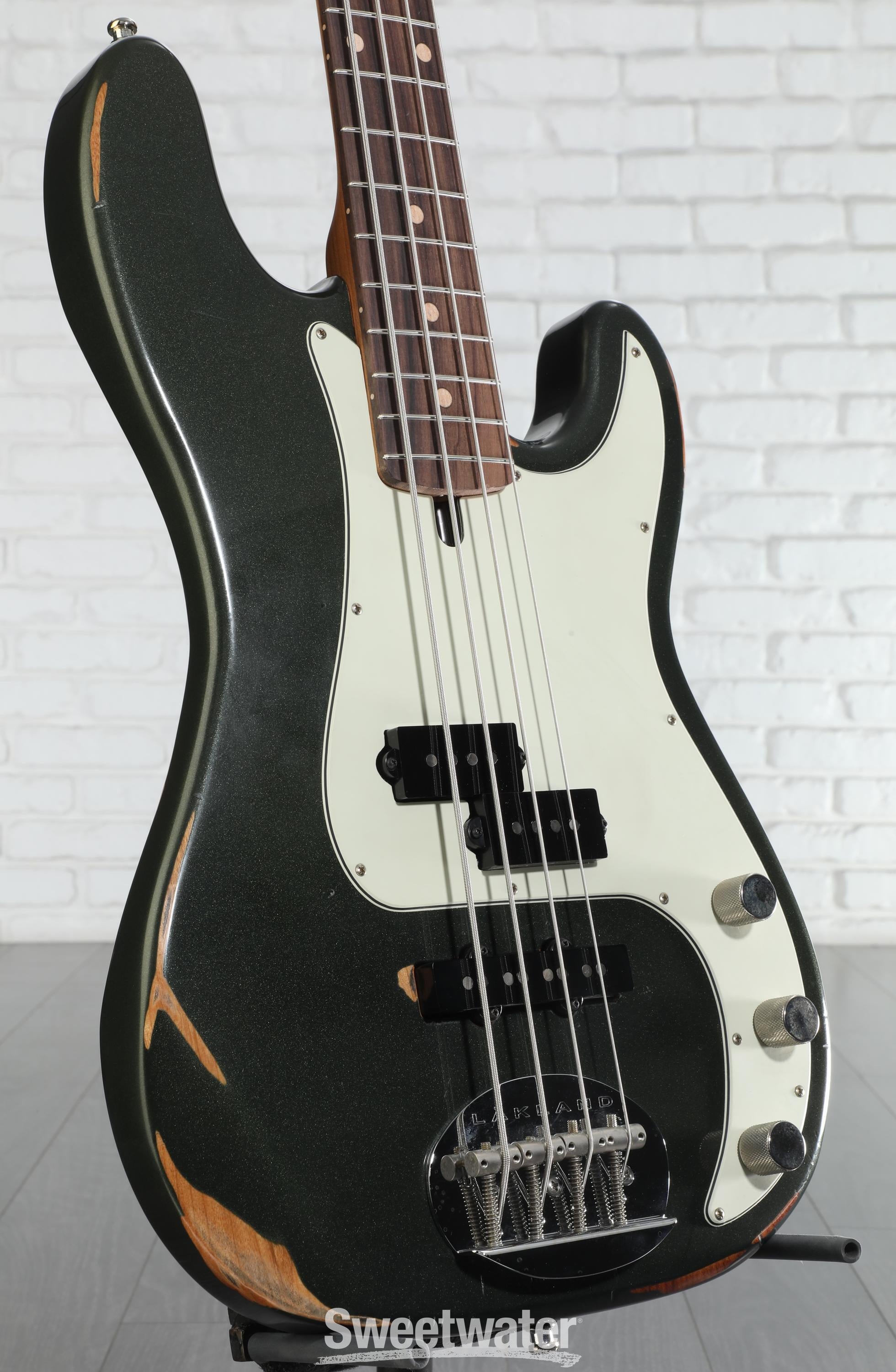 Lakland USA Classic 44-64 PJ Bass Guitar - Aged Sherwood Green