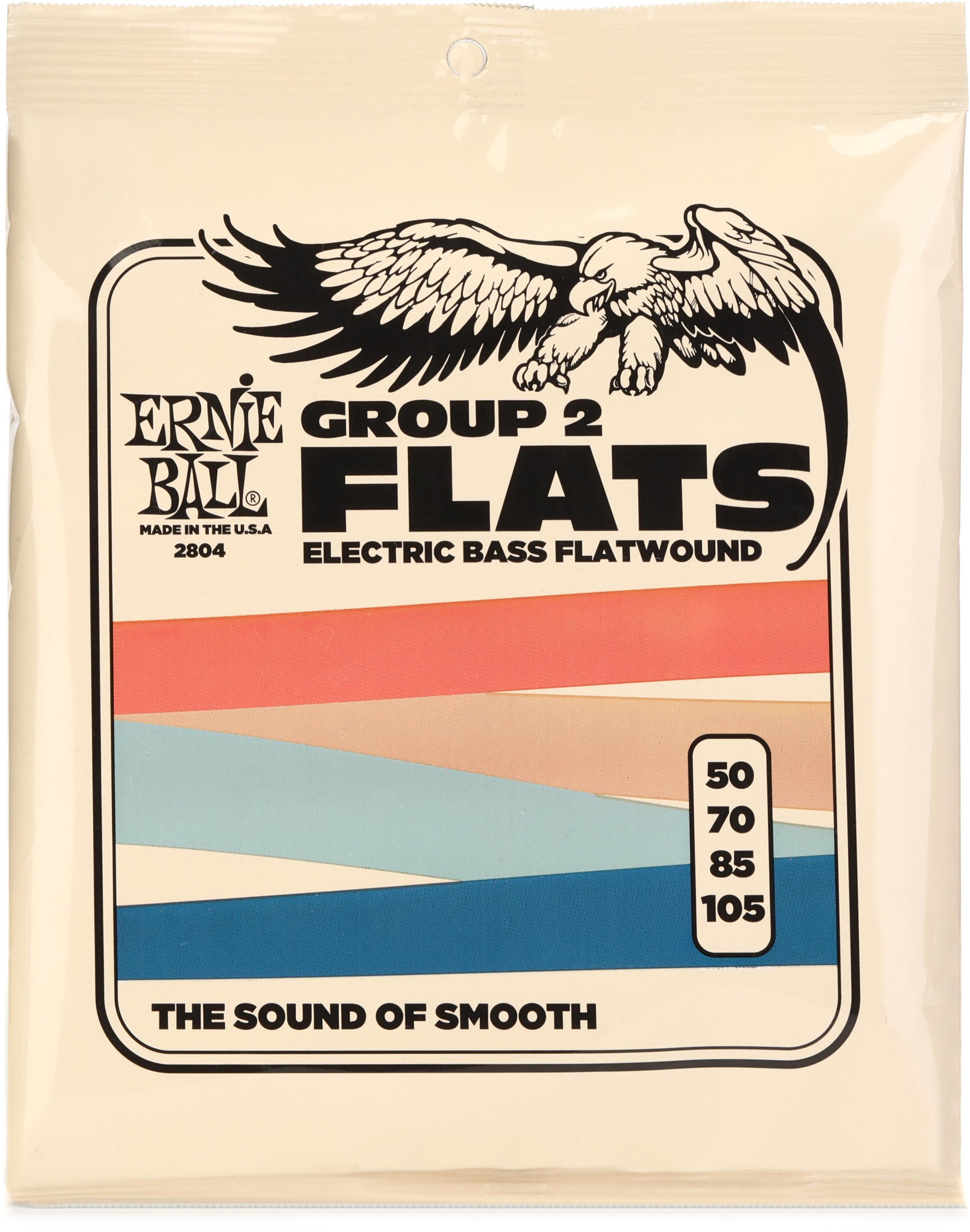 Ernie Ball EB2804 Flatwound Group II Electric Bass Guitar