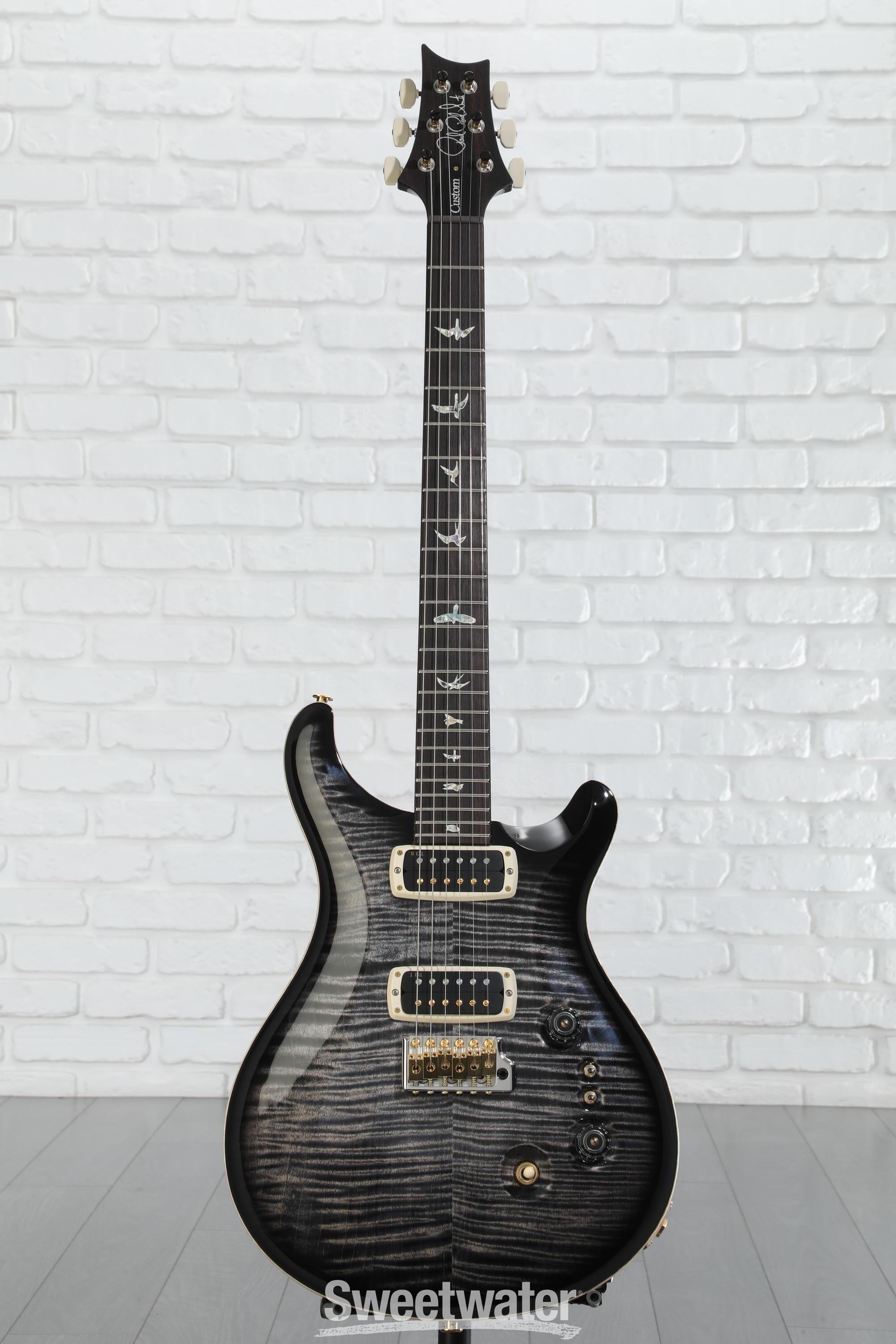 【人気商品】 Electric 10-Top 24-08 Custom PRS Guitar Burst Charcoal - ギター