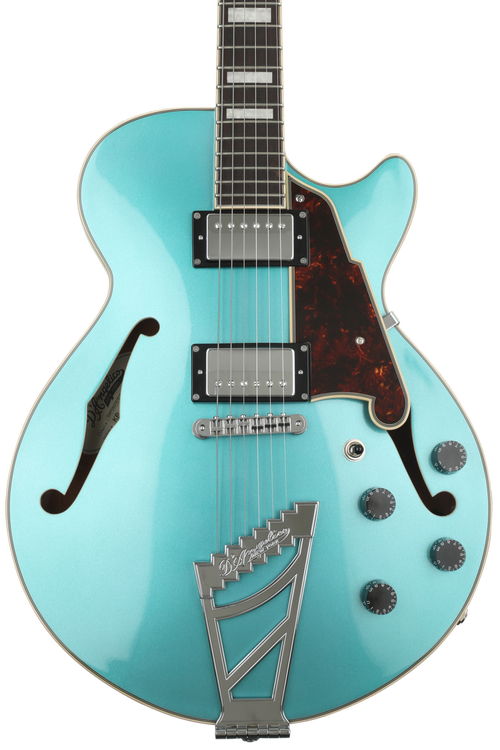 ギター D'Angelico Premier SS Stairstep D'Angelico Premier SS - Ocean Turquoise with Stairstep