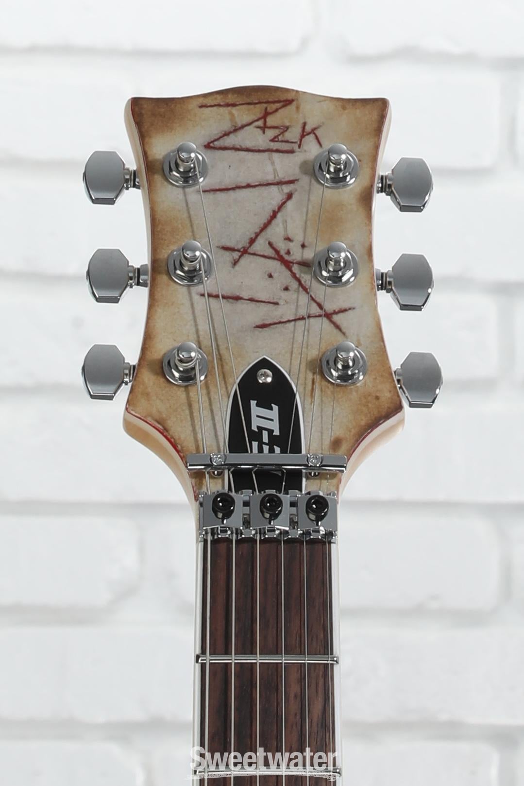 Used ESP E-II RZK-II Richard ZK Distressed & Burnt 2010