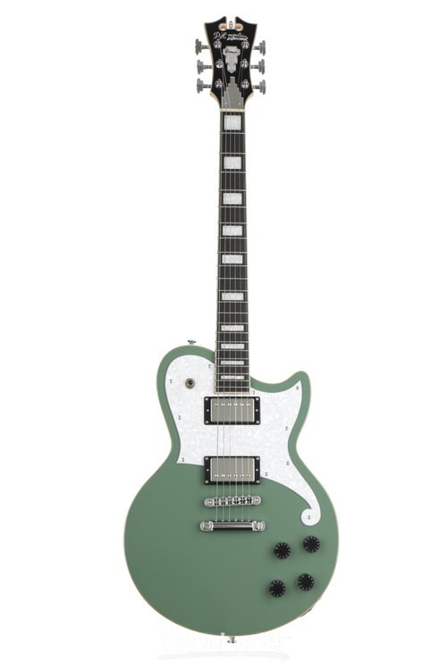 D'Angelico Premier Atlantic Electric Guitar - Army Green | Sweetwater