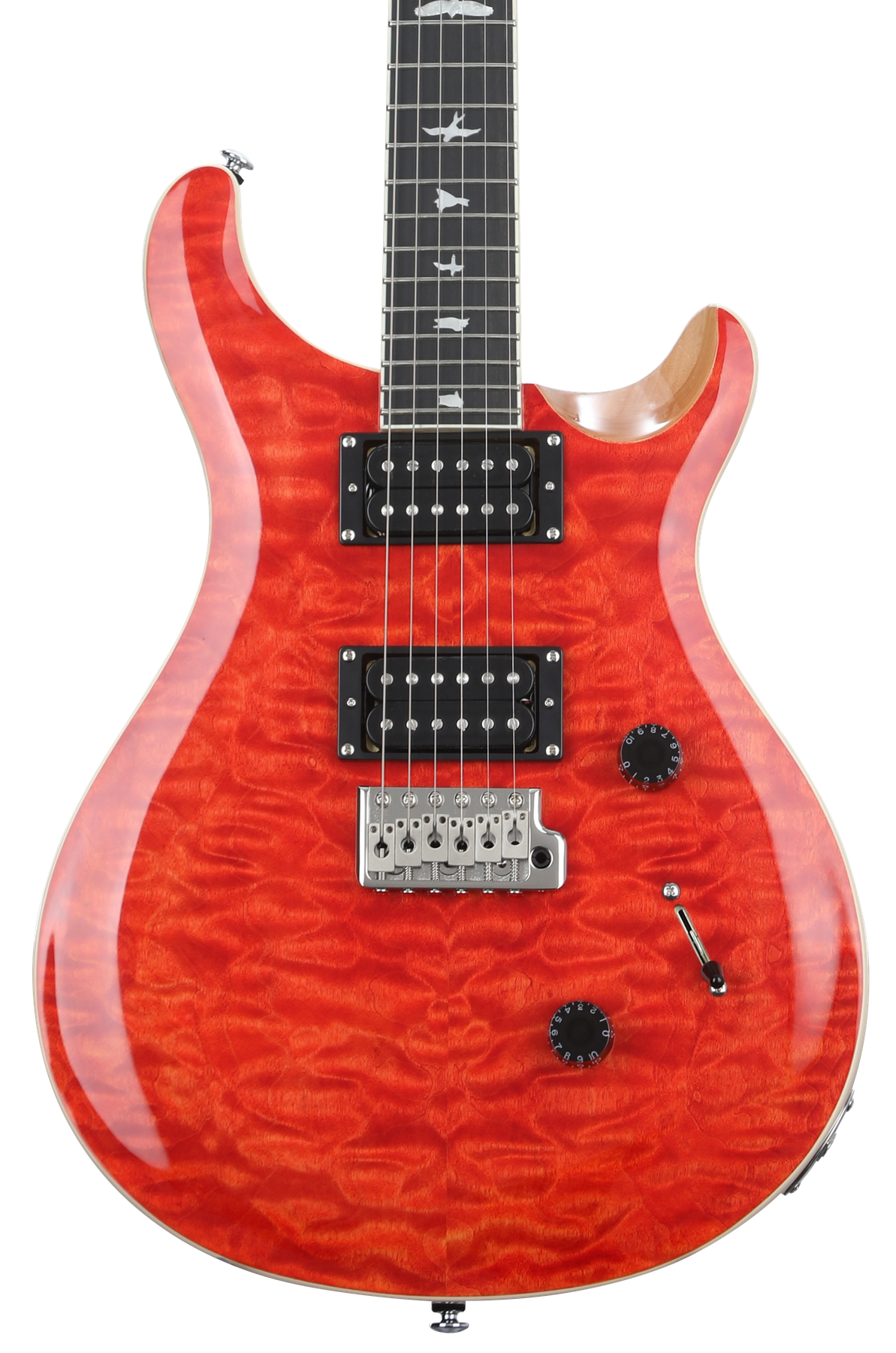 PRS SE Orianthisignature Custom24 美品 PRS SE Custom 24 Electric Guitar - Quilt Blood Orange