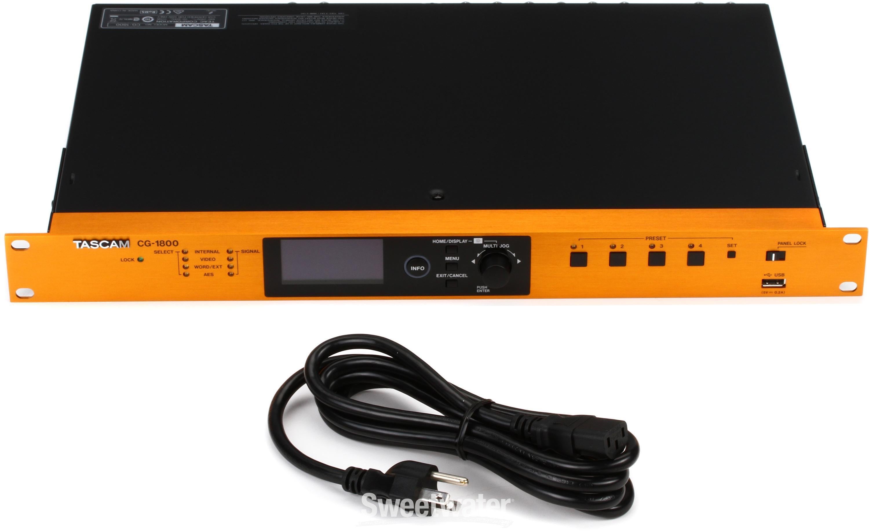 TASCAM CG-1800 Video Sync/Master Clock Generator | Sweetwater