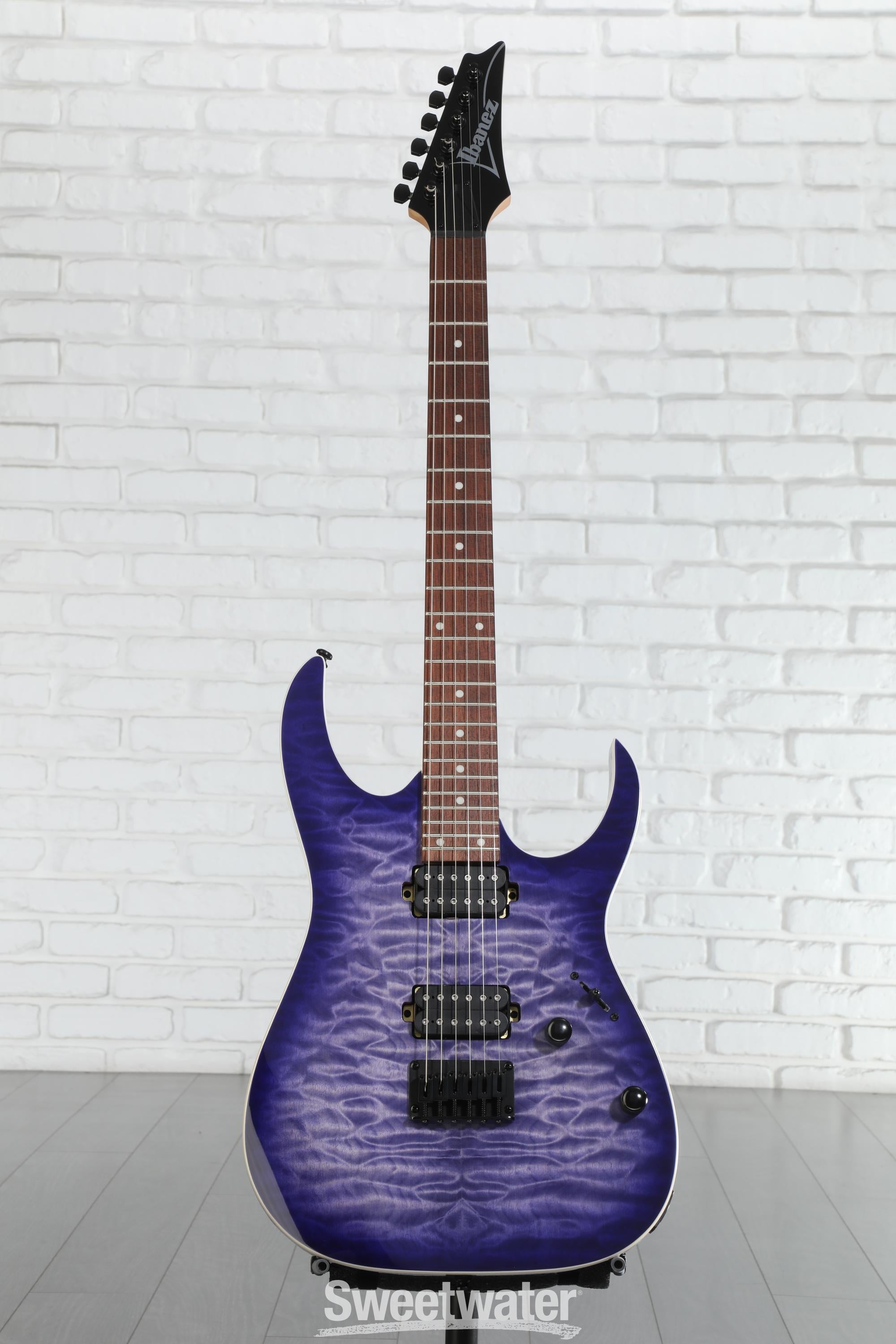 Ibanez RG421QM Electric Guitar - Cerulean Blue Burst | Sweetwater
