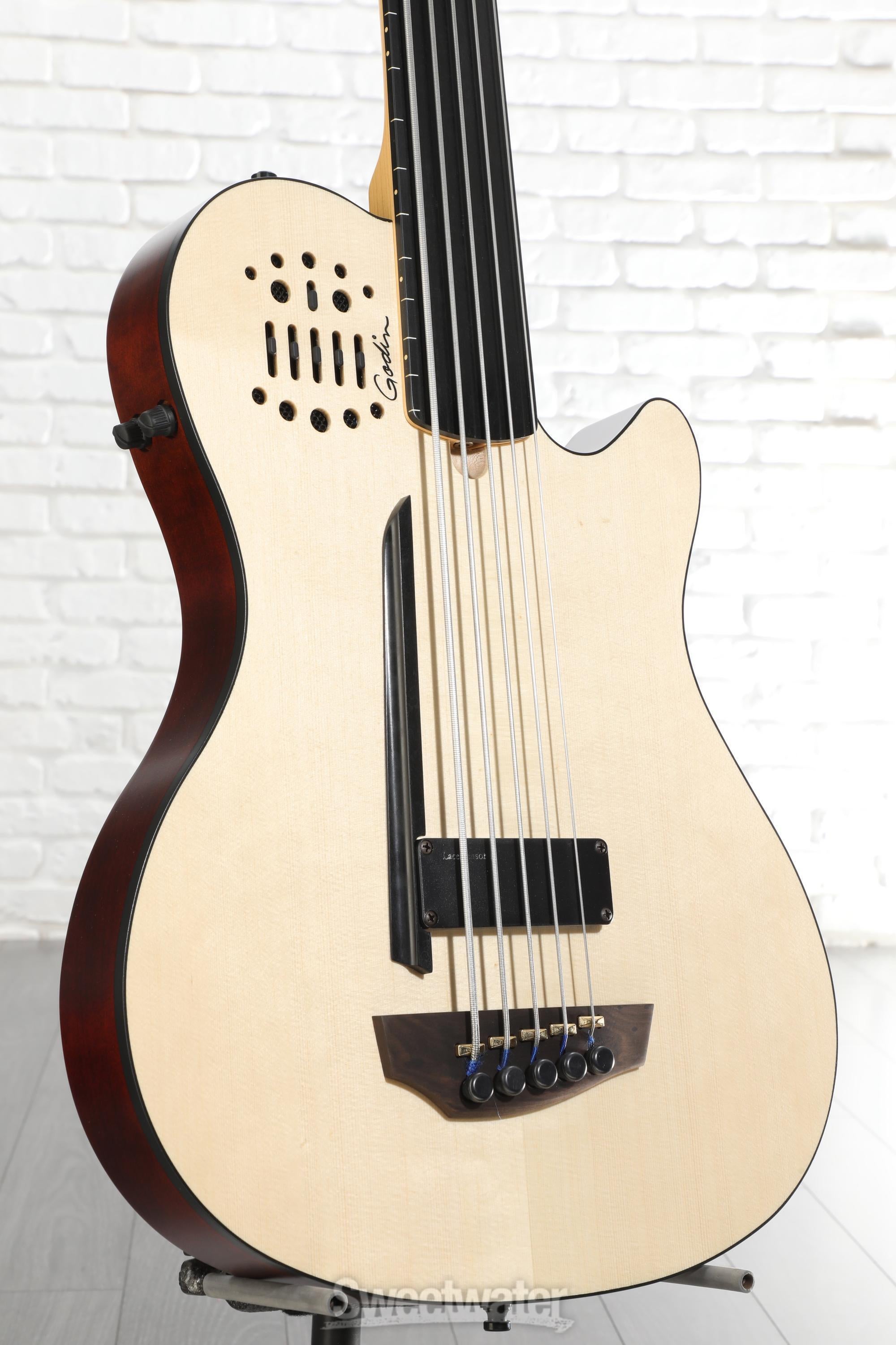 Photo of Godin A5 Ultra Fretless Bass Guitar - Natural