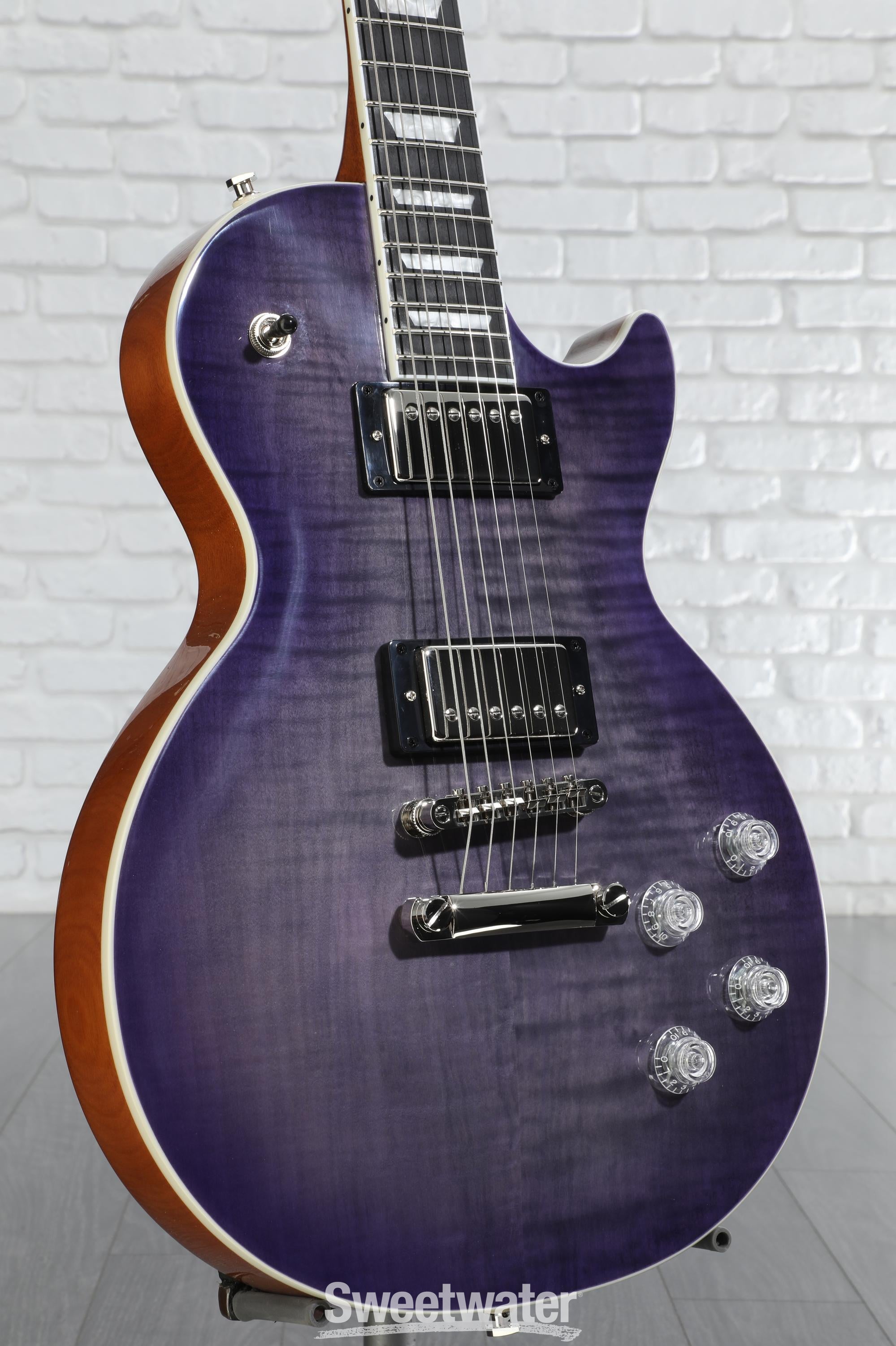美品 Epiphone エピフォン LESPAUL STANDARD PRO 紫 Amazon.com: Epiphone Les Paul Modern Figured, Purple Burst