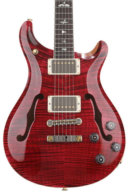 ギター PRS McCarty 594 Hollowbody I Piezo 2015 PRS McCarty 594 Hollowbody II 10-Top Electric Guitar - Red