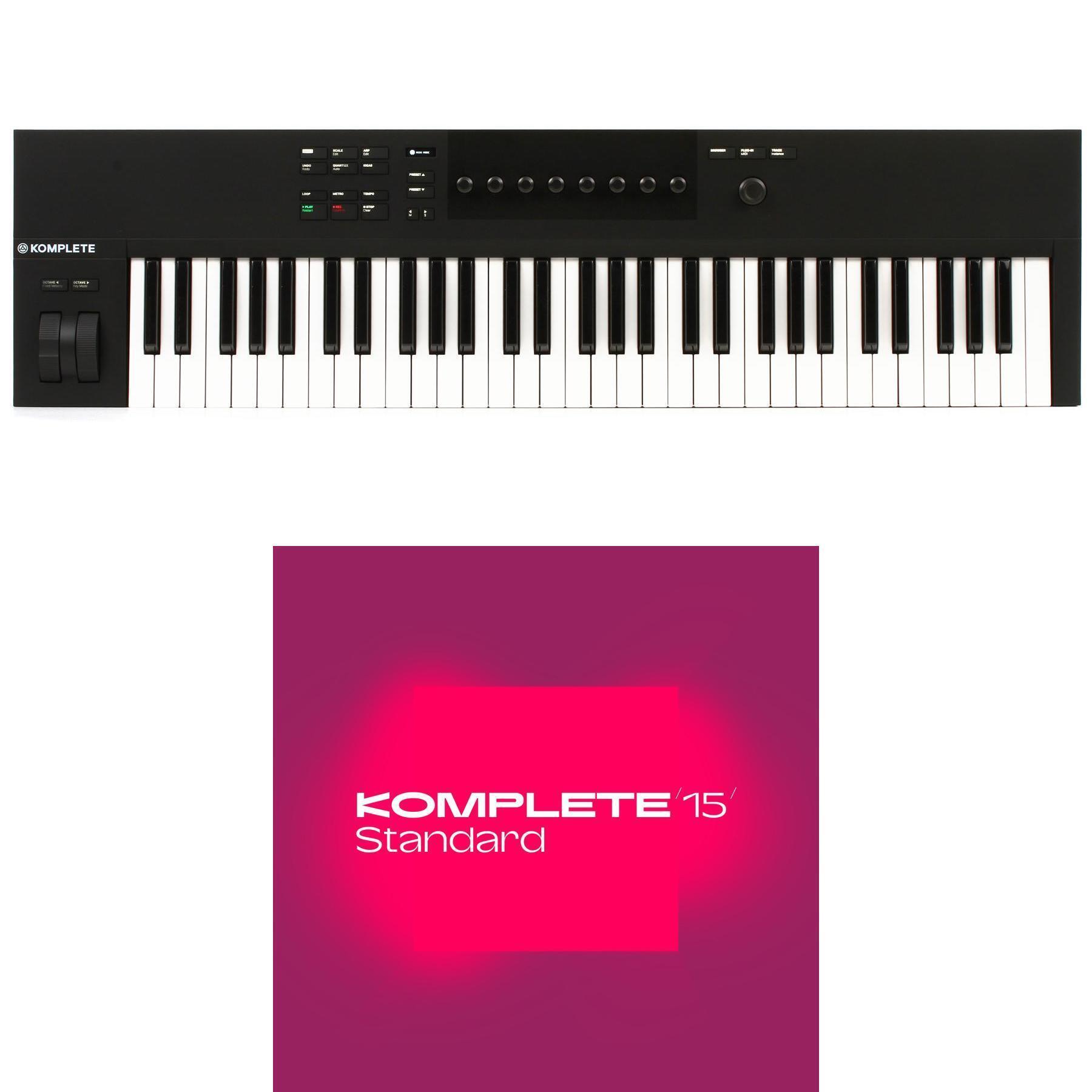 Native Instruments Komplete Kontrol A61 Smart Keyboard Controller with  Komplete Standard | Sweetwater