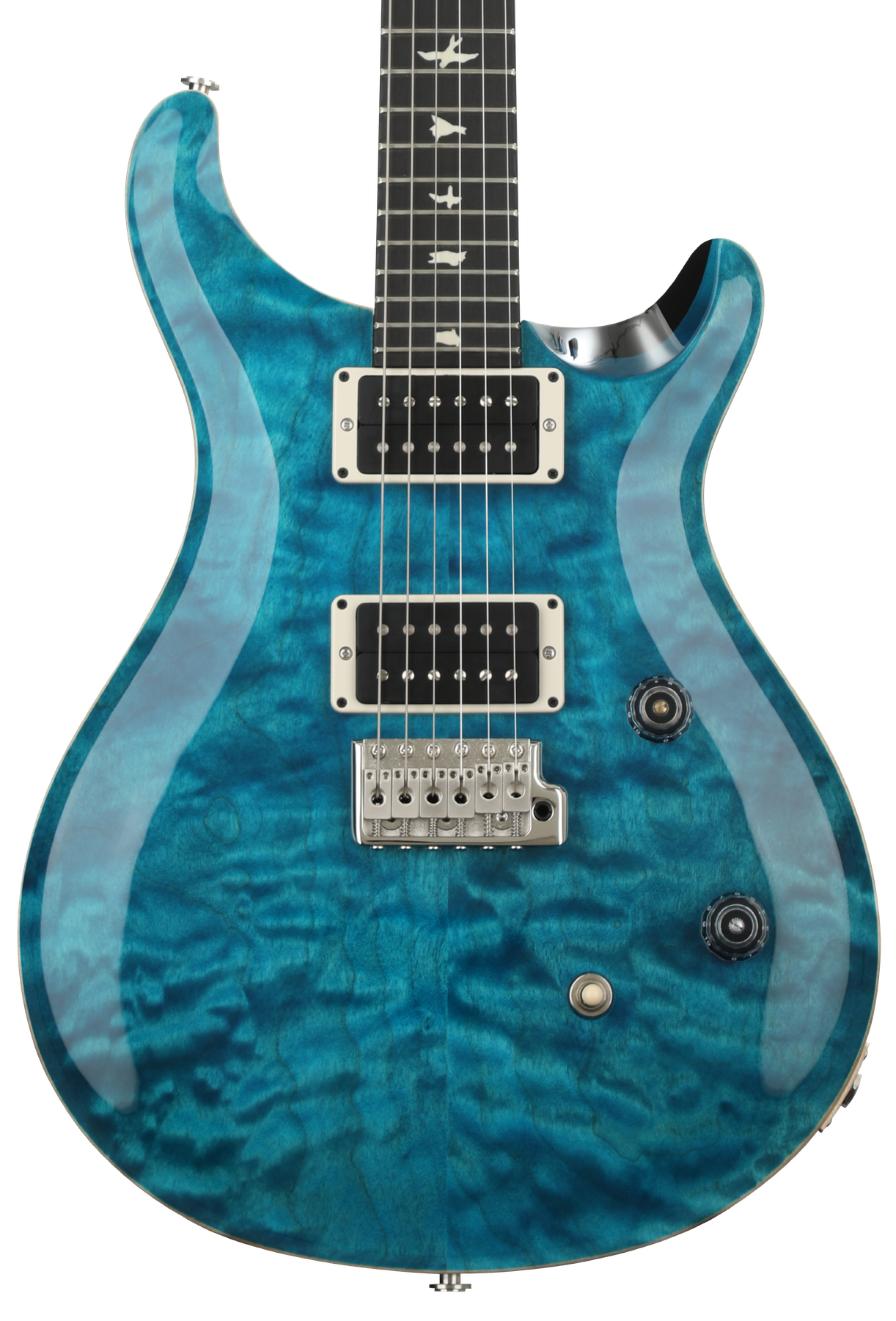PRS CE 24 Quilt - Blue Matteo w/ Black Back | Sweetwater PRS CE 24 Quilt - Blue Matteo w/ Black Back | Sweetwater