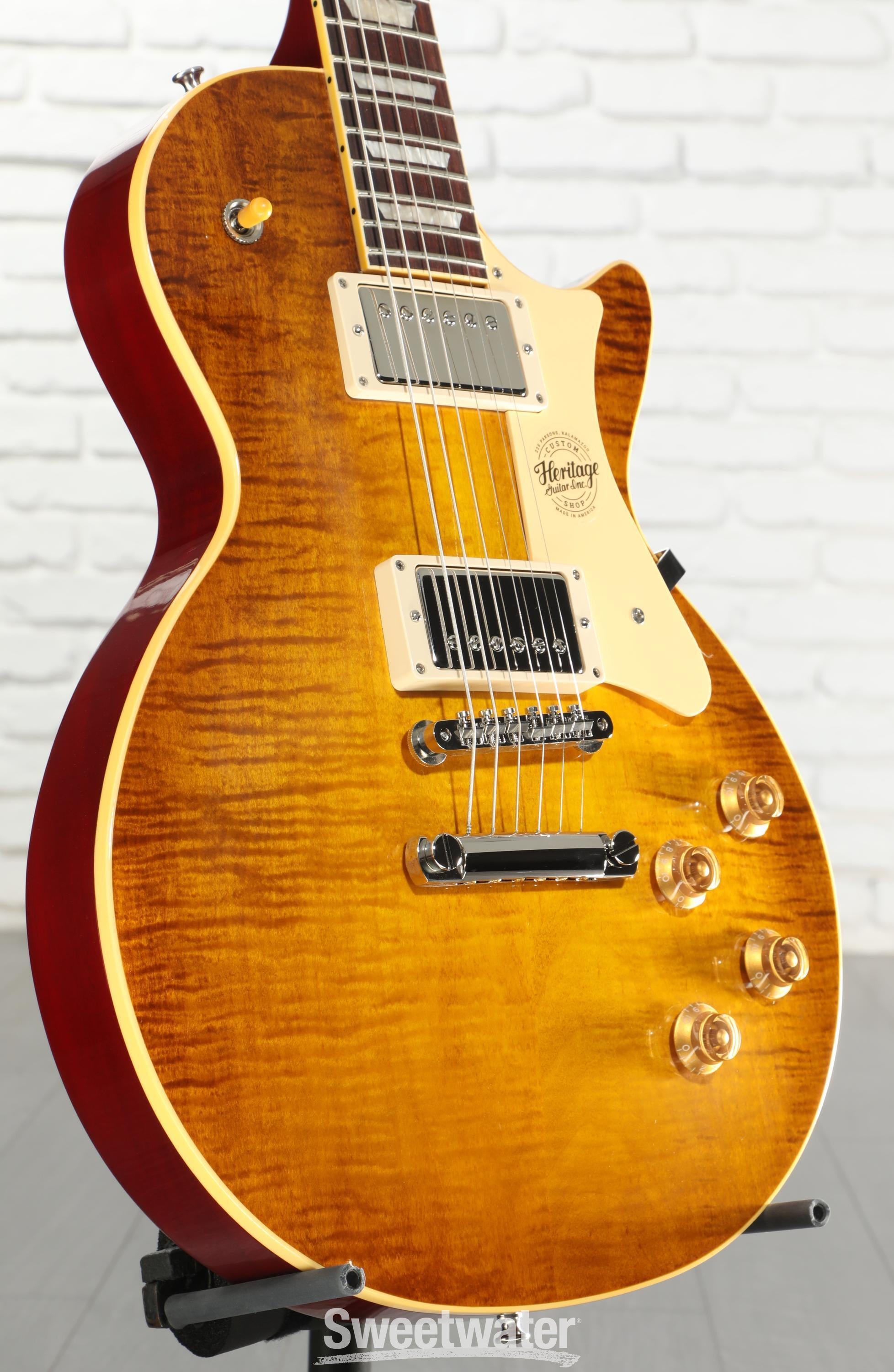 Heritage Custom Core H-150 Electric Guitar - Dirty Lemon Burst