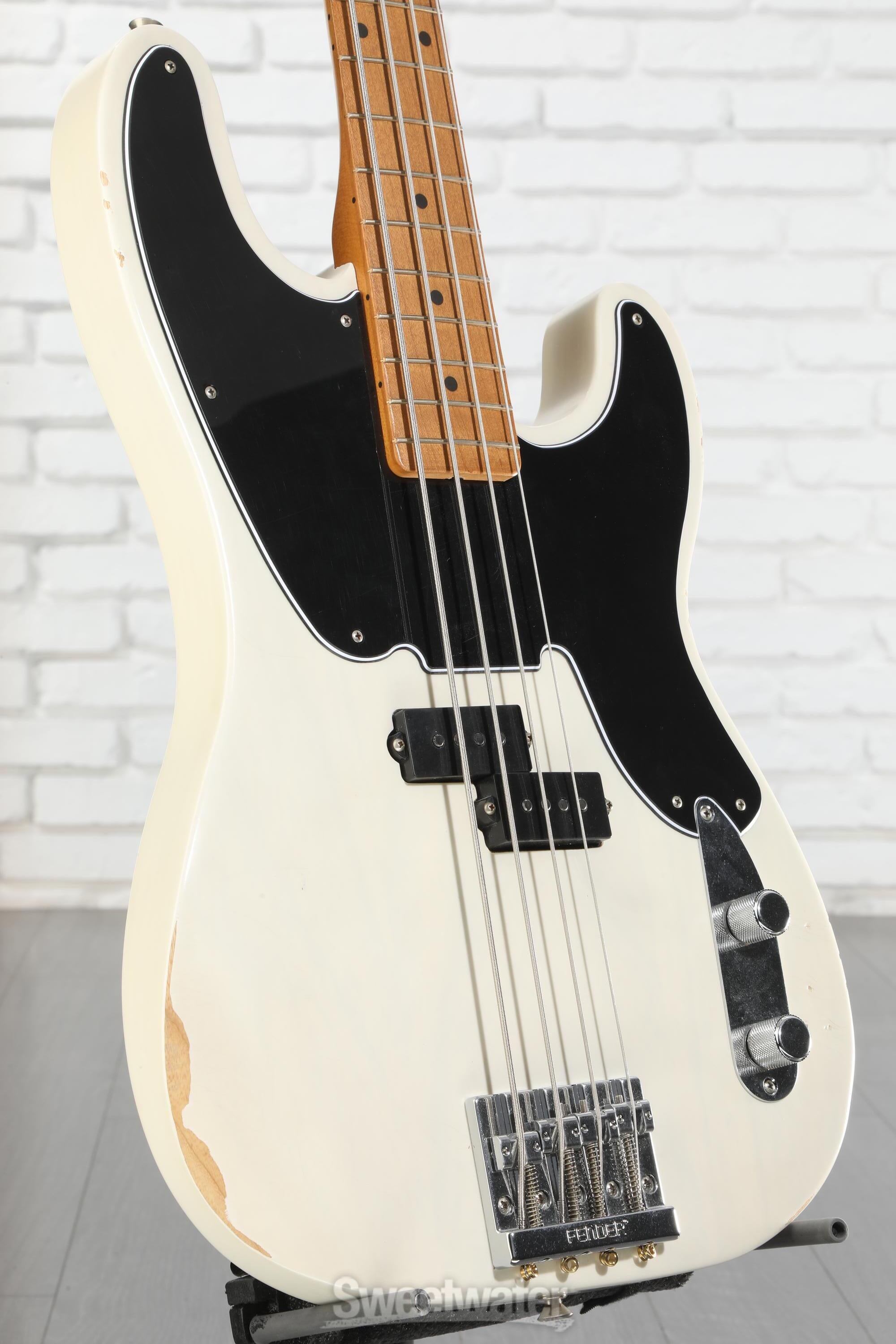 Fender Mike Dirnt Road Worn Precision Bass - White Blonde