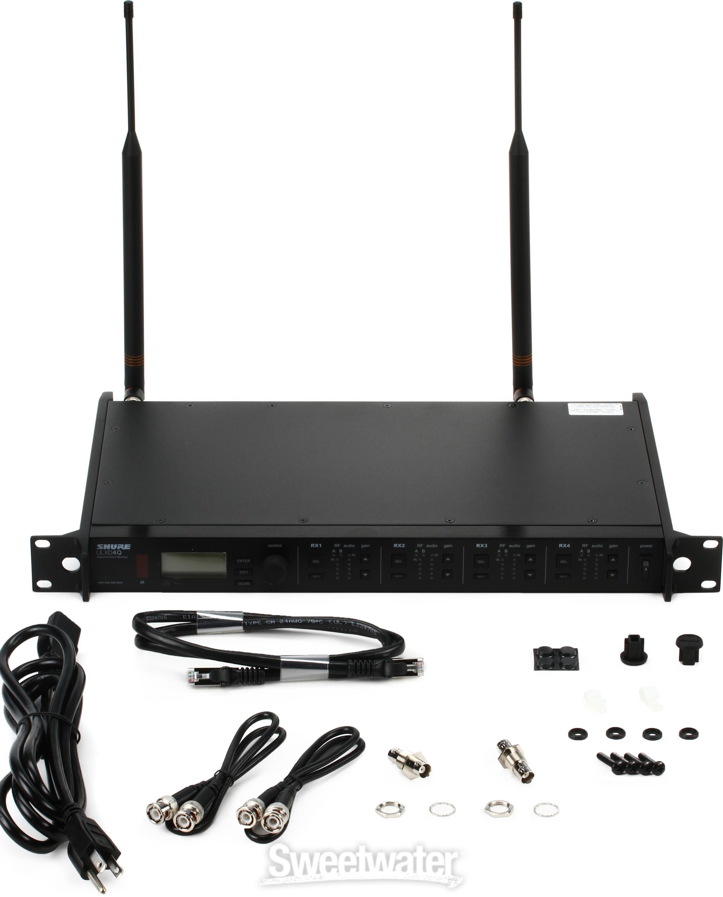 Shure ULXD4Q Quad Channel Digital Wireless Receiver - H50 Band