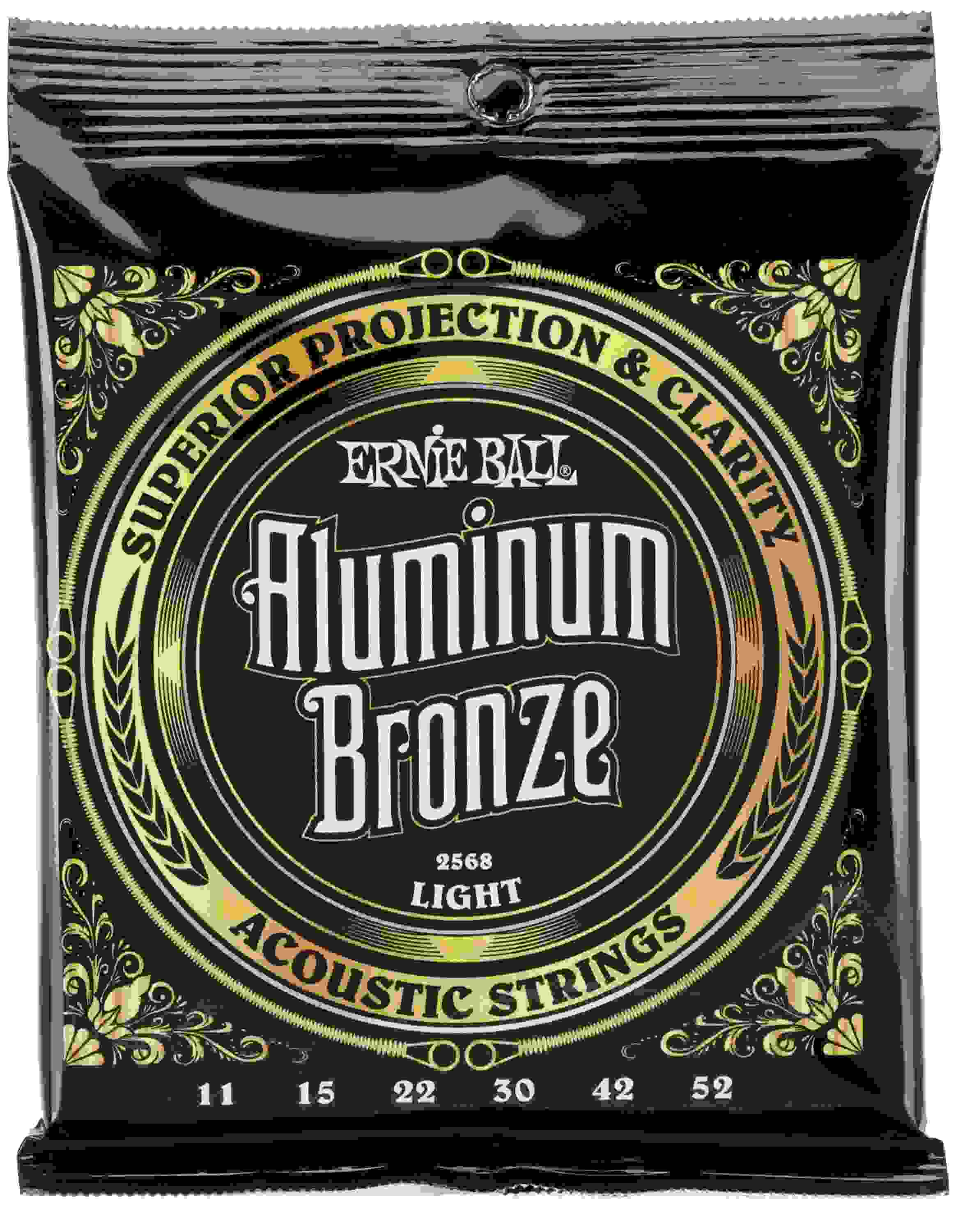 Ernie Ball 2568 Aluminum Bronze Acoustic Guitar Strings - .011-.052 Light