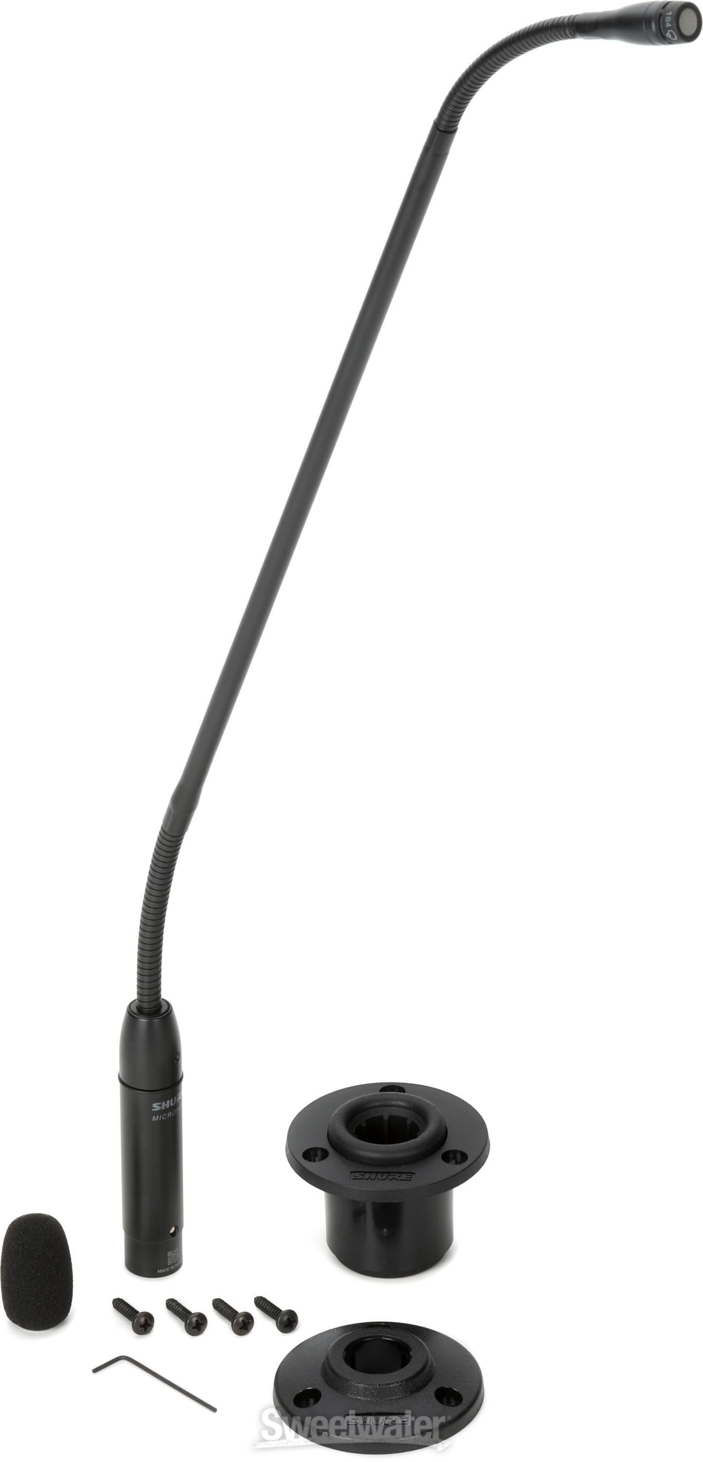 Shure MX418/S 18 inch Supercardioid Gooseneck Microphone with