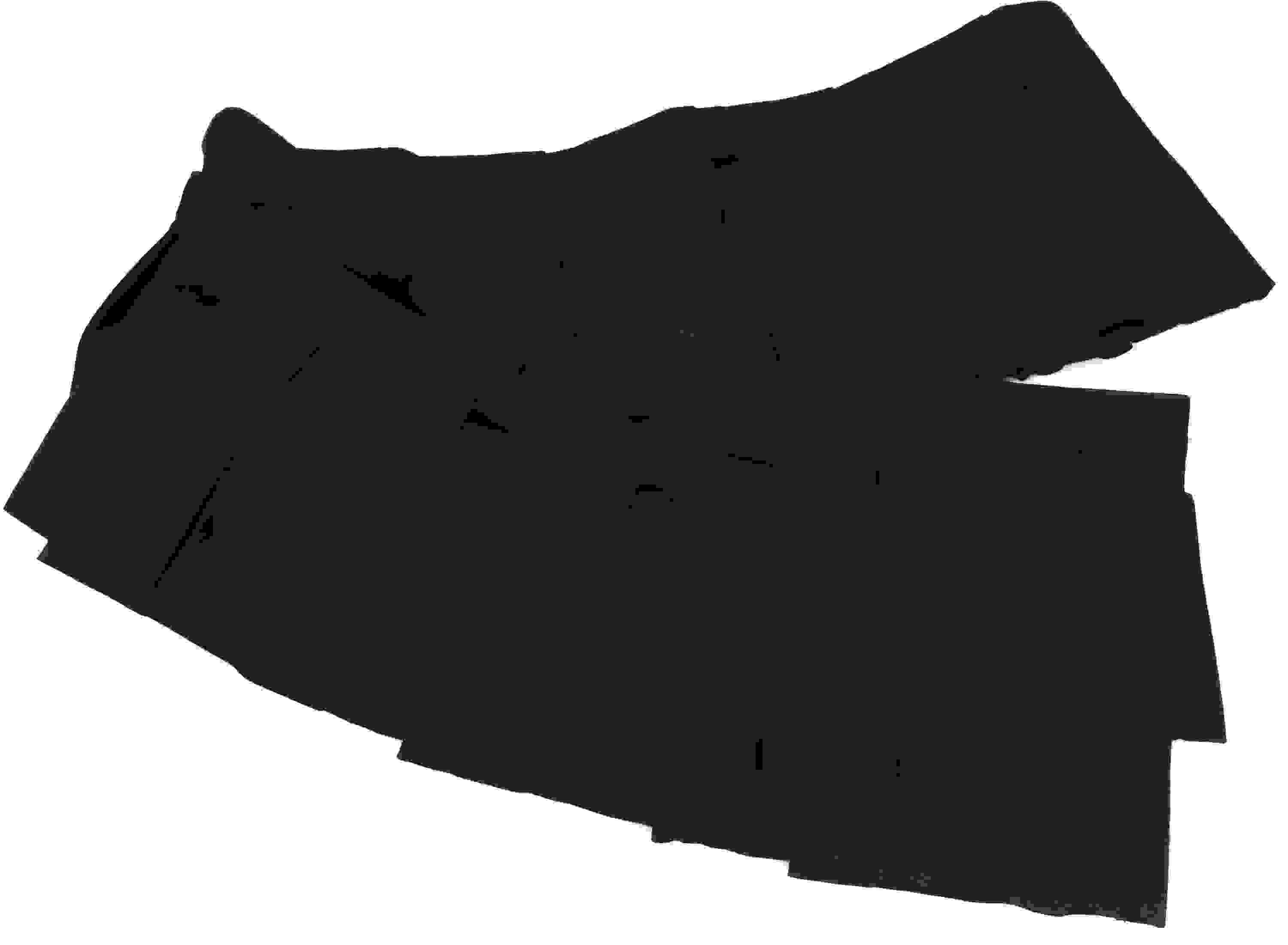 ProX Portable Stage Skirt - 8 feet x 8 inches, Black